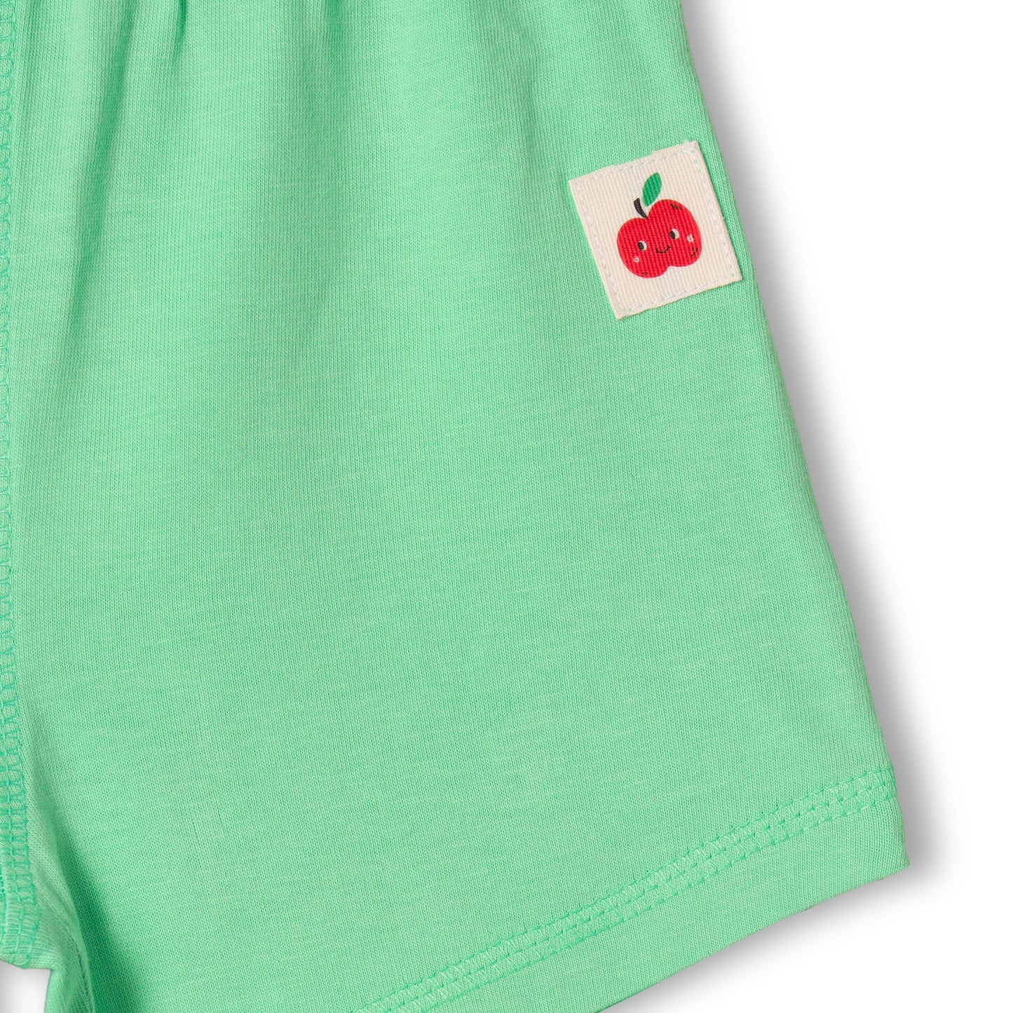 Baby Boys 2-Pack Soft Cotton Shorts – Green & “A for Apple” Print