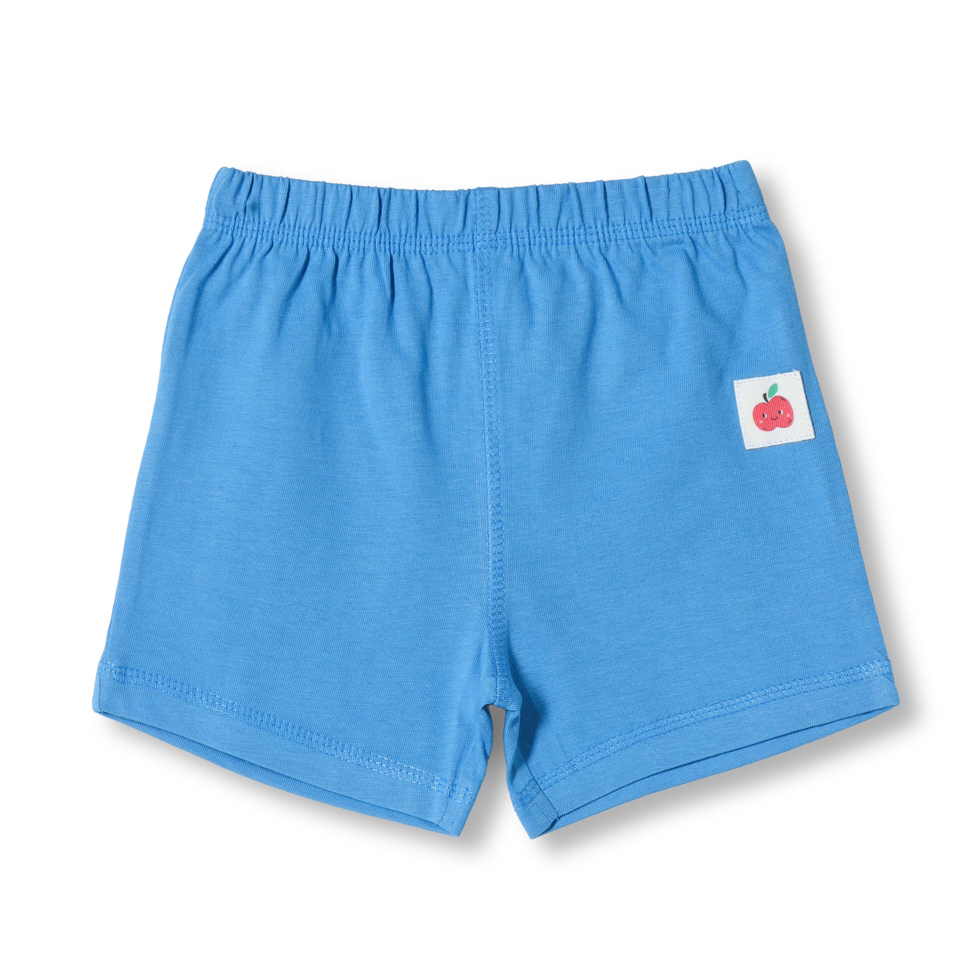 Baby Boys 2-Pack Soft Cotton Shorts – Blue & “A for Apple” Print