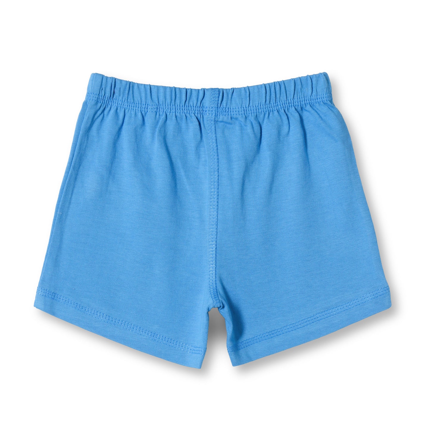 Baby Boys 2-Pack Soft Cotton Shorts – Blue & “A for Apple” Print