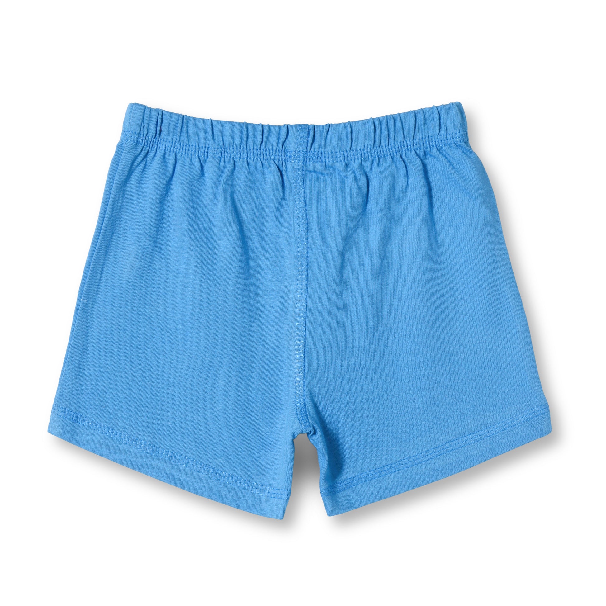 Baby Boys 2-Pack Soft Cotton Shorts – Blue & “A for Apple” Print