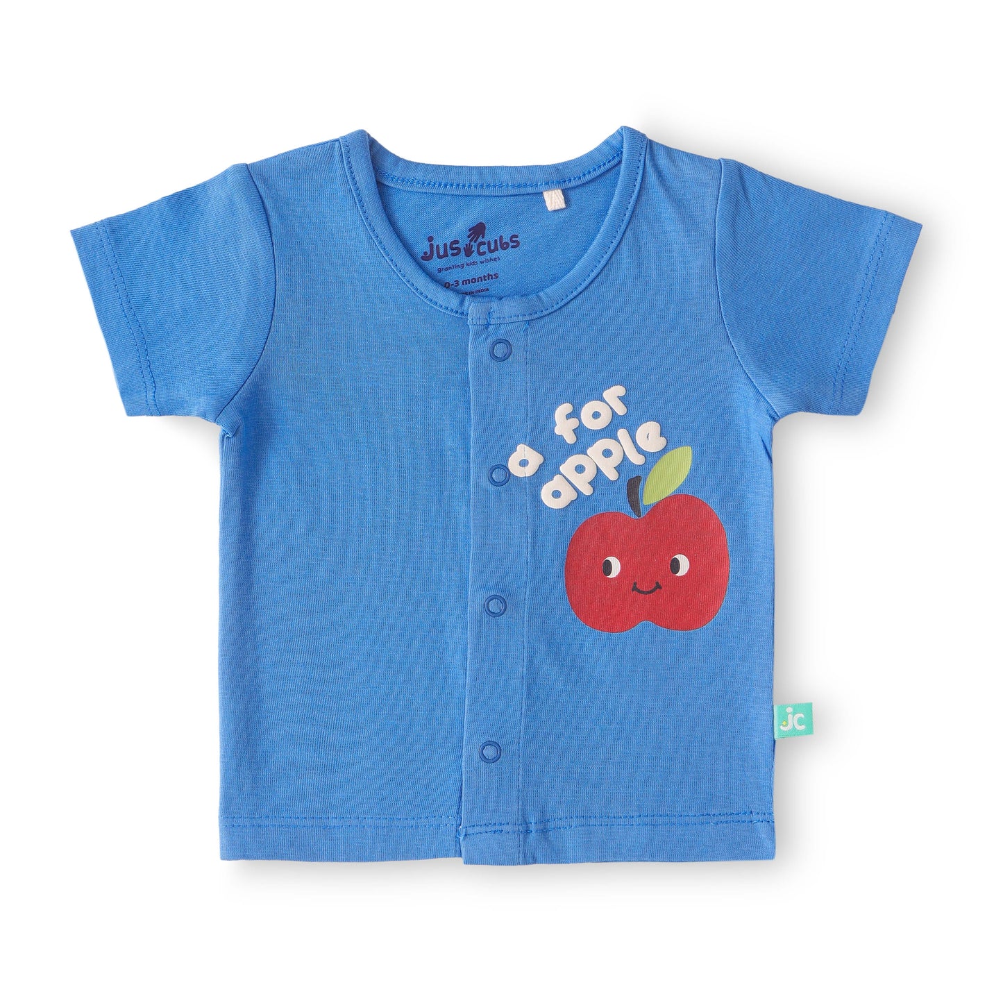 "Baby Boys A for Apple Printed Front Open Jhabla Set – Pack of 2"