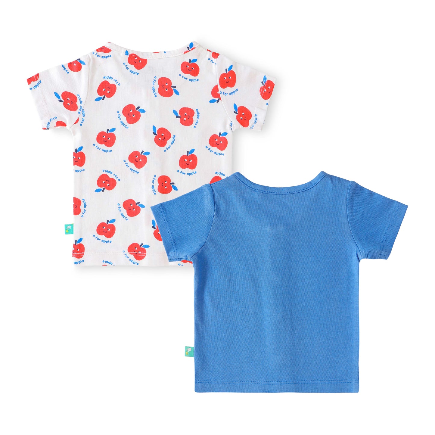 "Baby Boys A for Apple Printed Front Open Jhabla Set – Pack of 2"