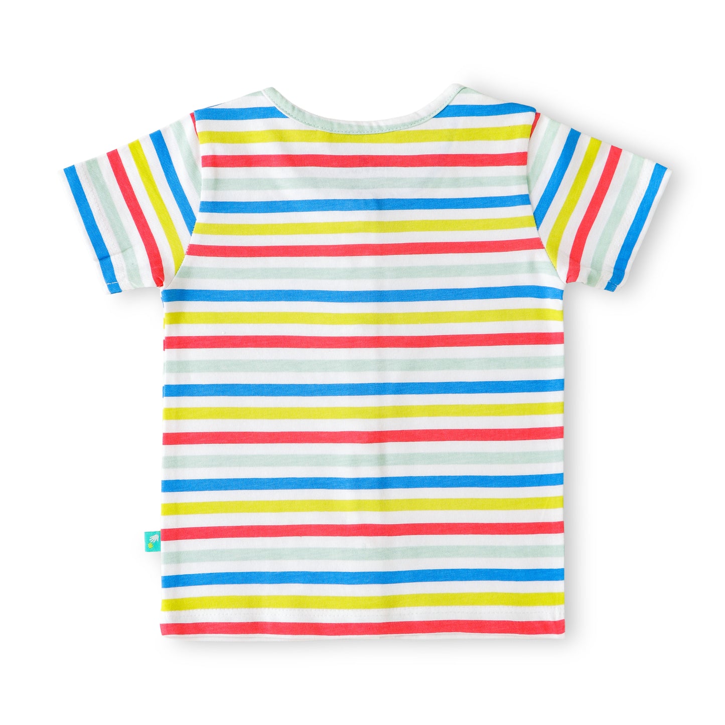 "Baby Boys Cotton Front Open Jhabla – Friends Together & Multicolor Stripe Print (Pack of 2)"
