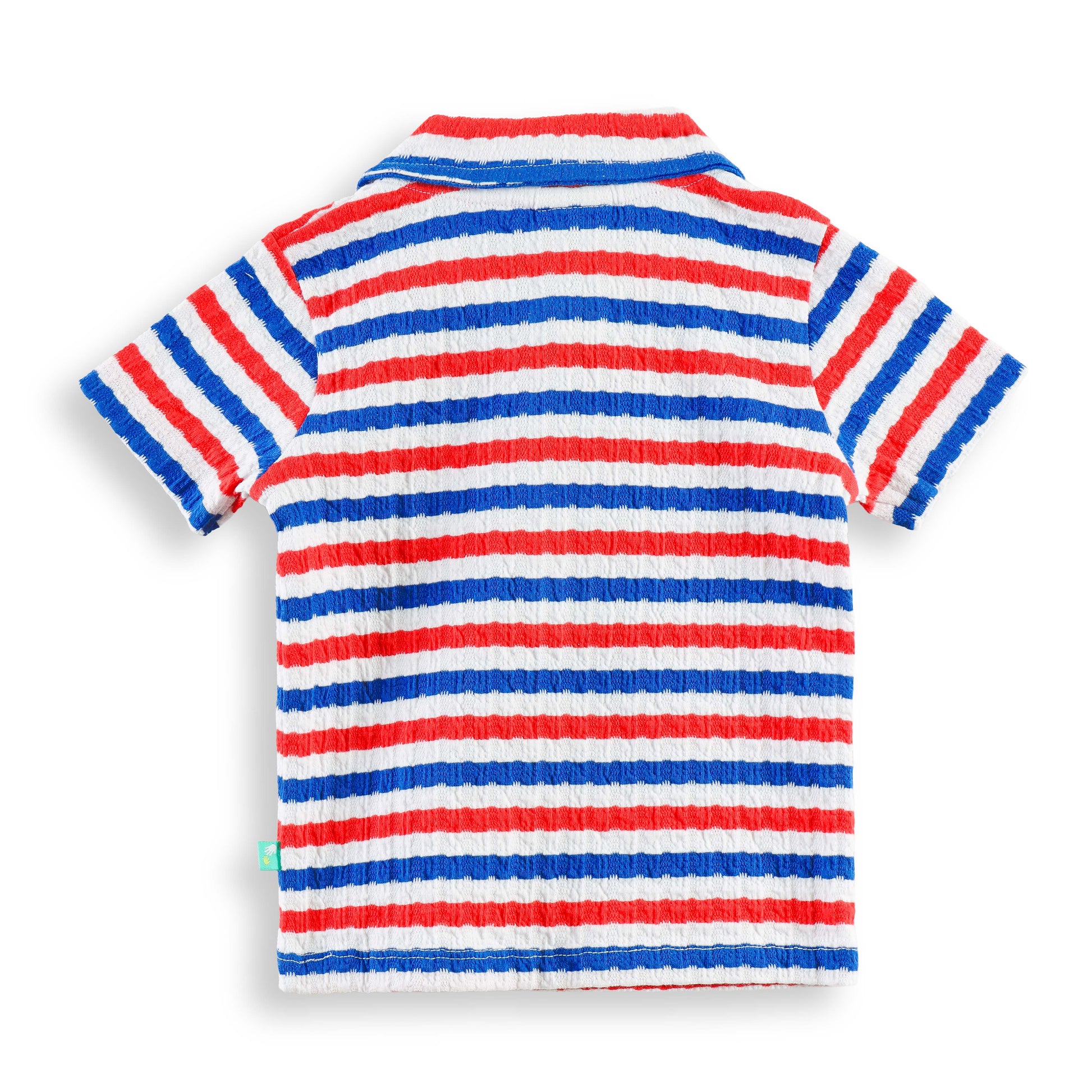 "Baby Boys Half-Sleeve Striped Polo T-Shirt & Elastic Waist Shorts"