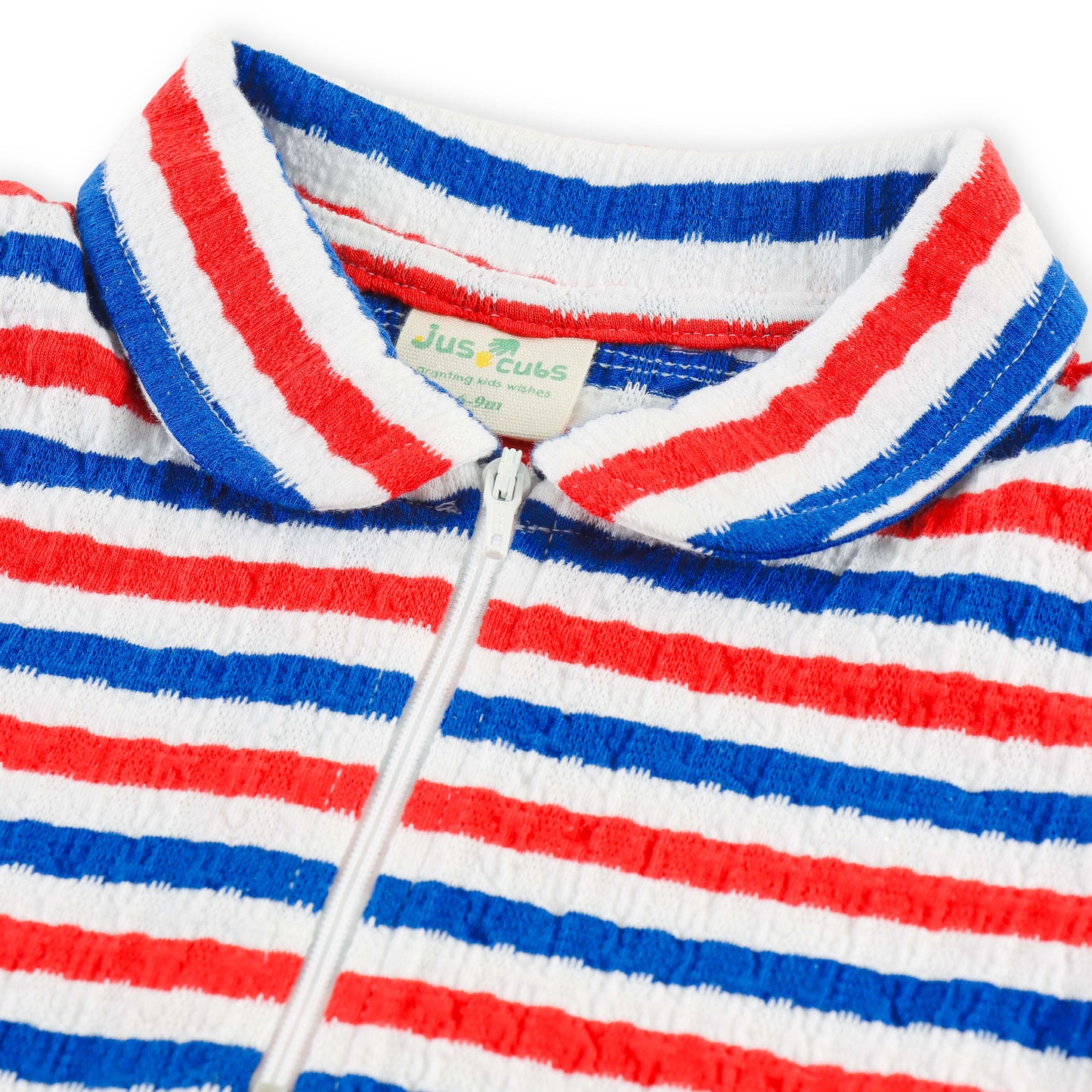"Baby Boys Half-Sleeve Striped Polo T-Shirt & Elastic Waist Shorts"