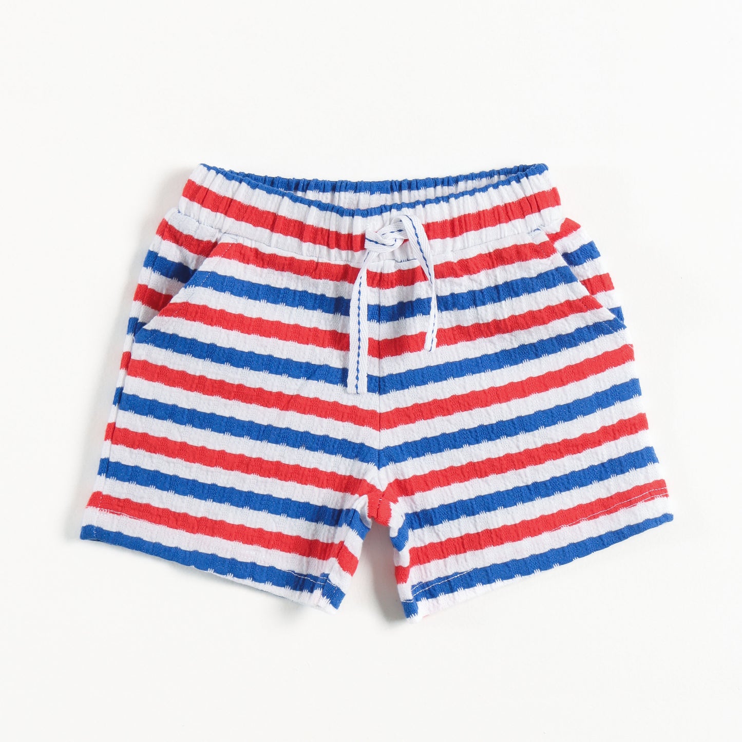"Baby Boys Half-Sleeve Striped Polo T-Shirt & Elastic Waist Shorts"