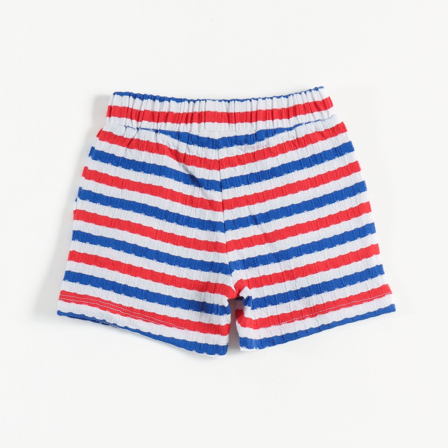 "Baby Boys Half-Sleeve Striped Polo T-Shirt & Elastic Waist Shorts"