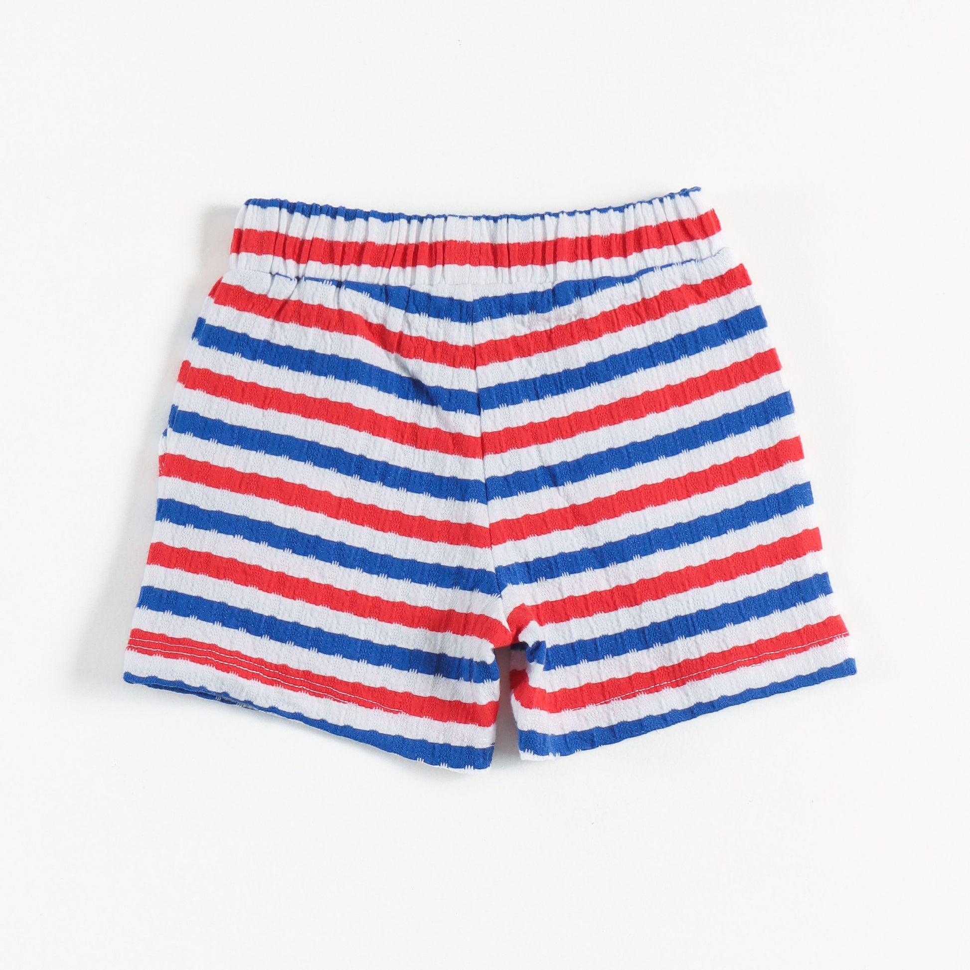 "Baby Boys Half-Sleeve Striped Polo T-Shirt & Elastic Waist Shorts"