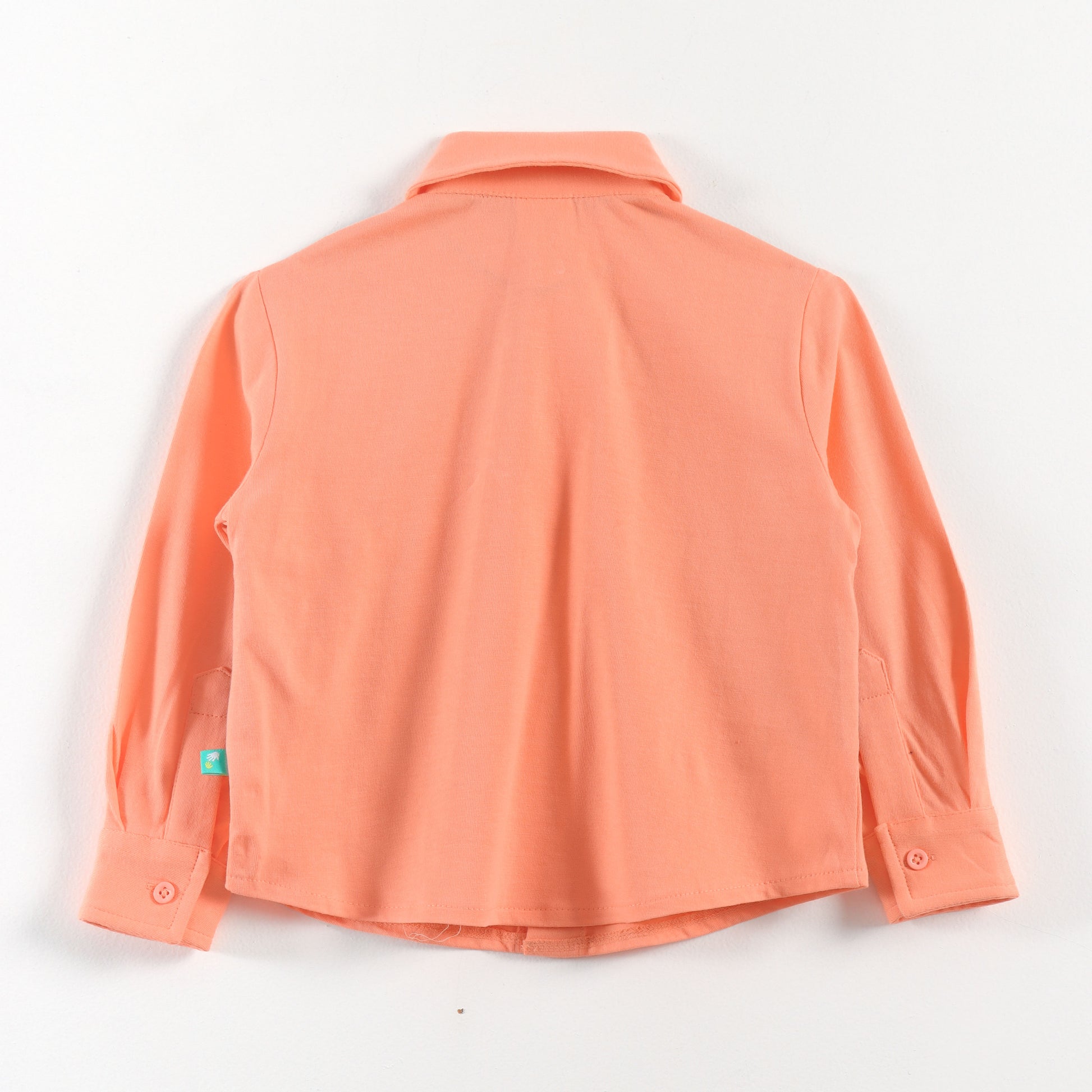 "Baby Boys Orange Shirt & Blue Waistcoat Party Wear 3-Piece Set with Bow Tie"