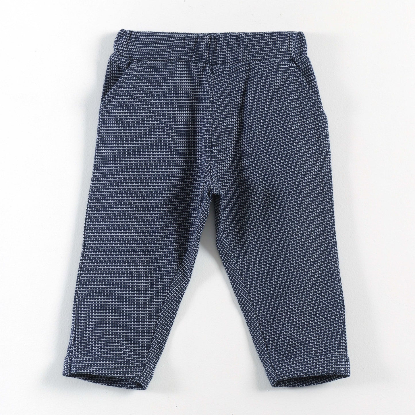 "Baby Boys Orange Shirt & Blue Waistcoat Party Wear 3-Piece Set with Bow Tie"