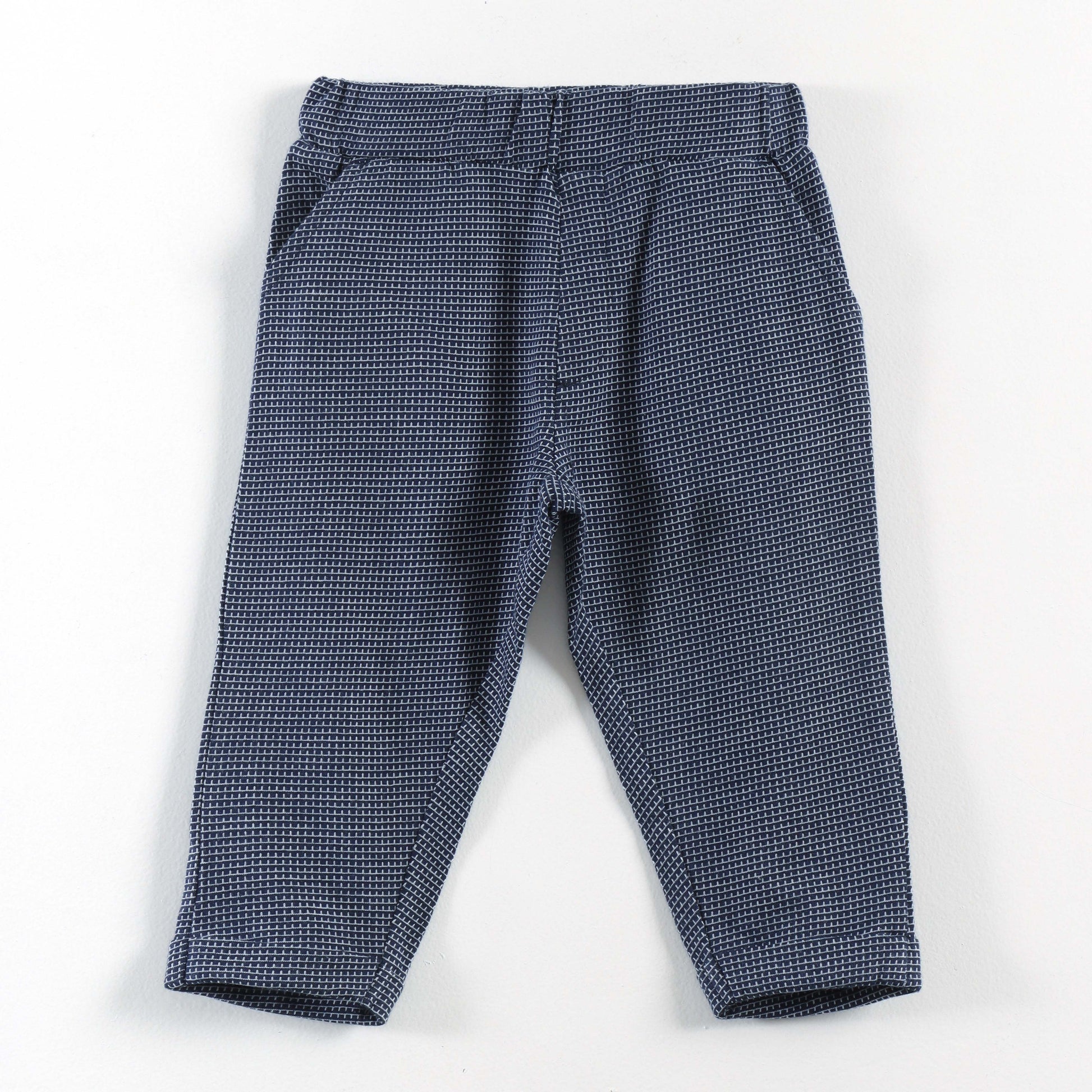 "Baby Boys Orange Shirt & Blue Waistcoat Party Wear 3-Piece Set with Bow Tie"