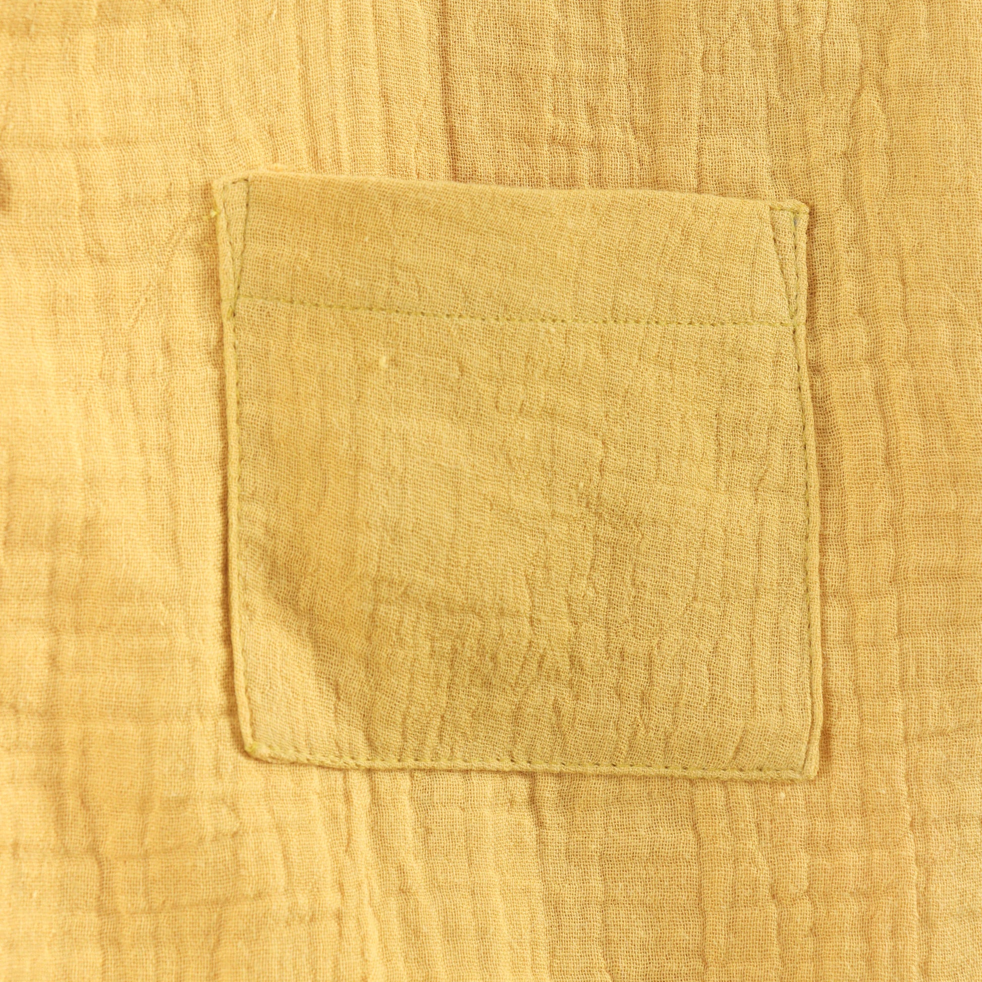 "Baby Boys Premium Muslin Cotton Shirt | Mustard | Lightweight & Breathable"