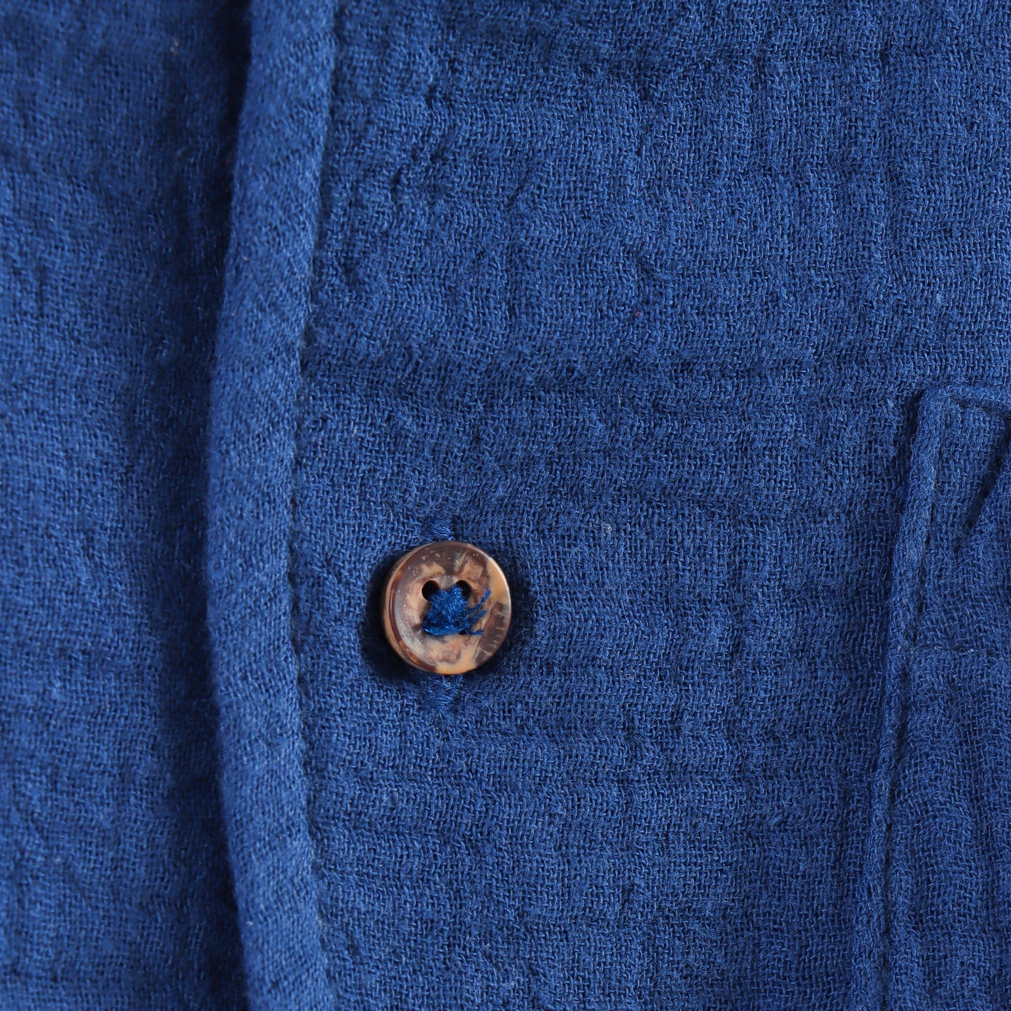 "Baby Boys Premium Muslin Cotton Shirt | Navy Blue | Lightweight & Breathable"