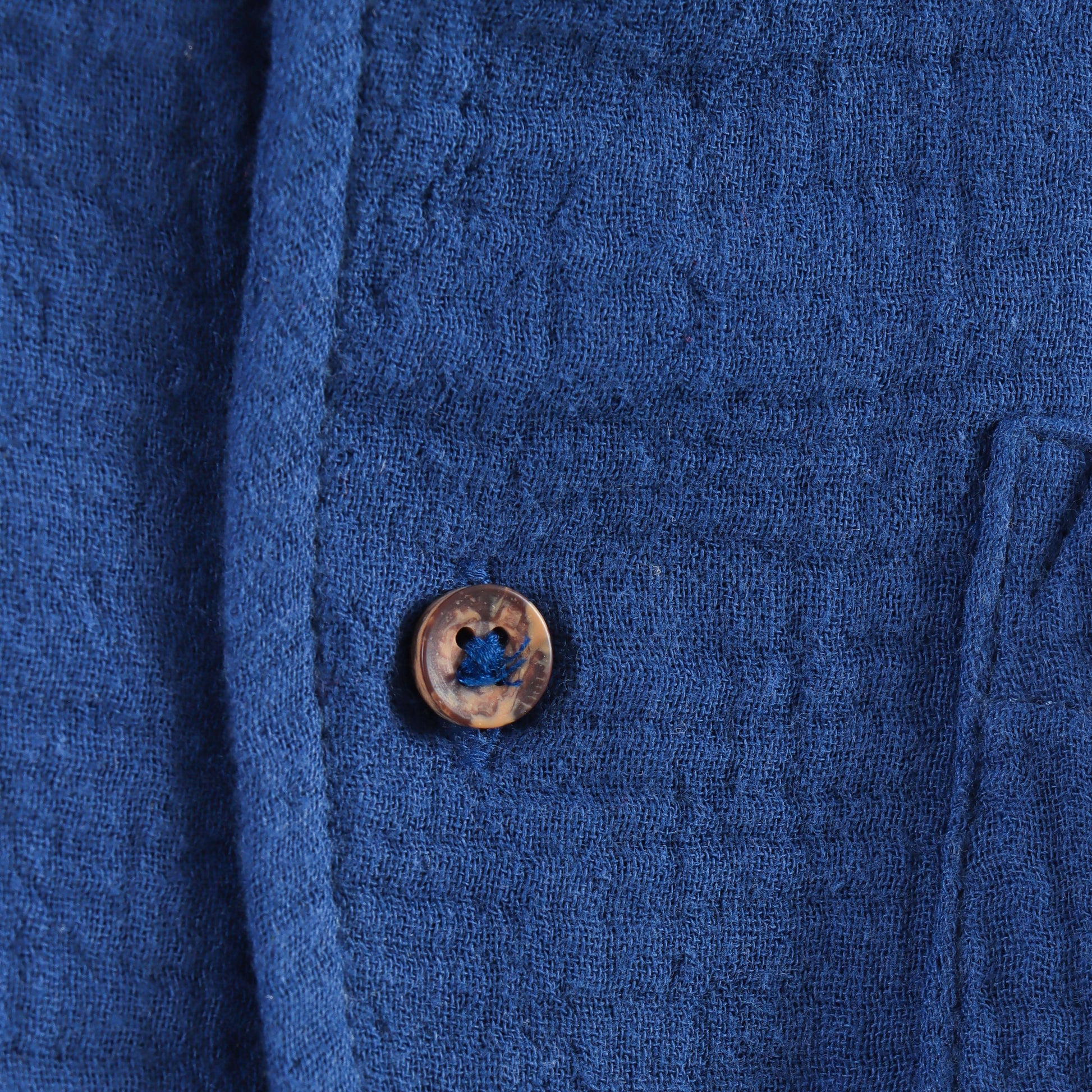 "Baby Boys Premium Muslin Cotton Shirt | Navy Blue | Lightweight & Breathable"