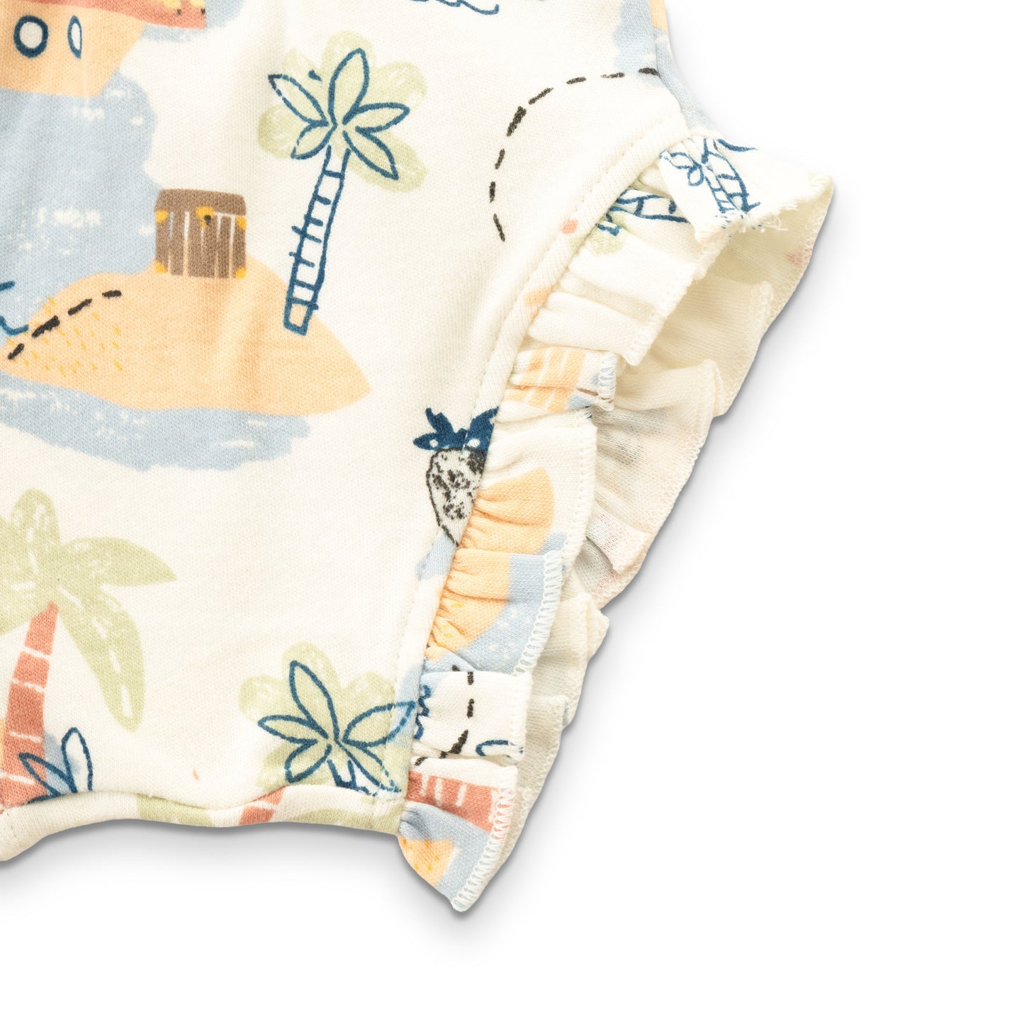 "Baby Girls' Printed Cotton Bloomer Shorts – Pack of 3 | Soft & Breathable with Ruffle Details"