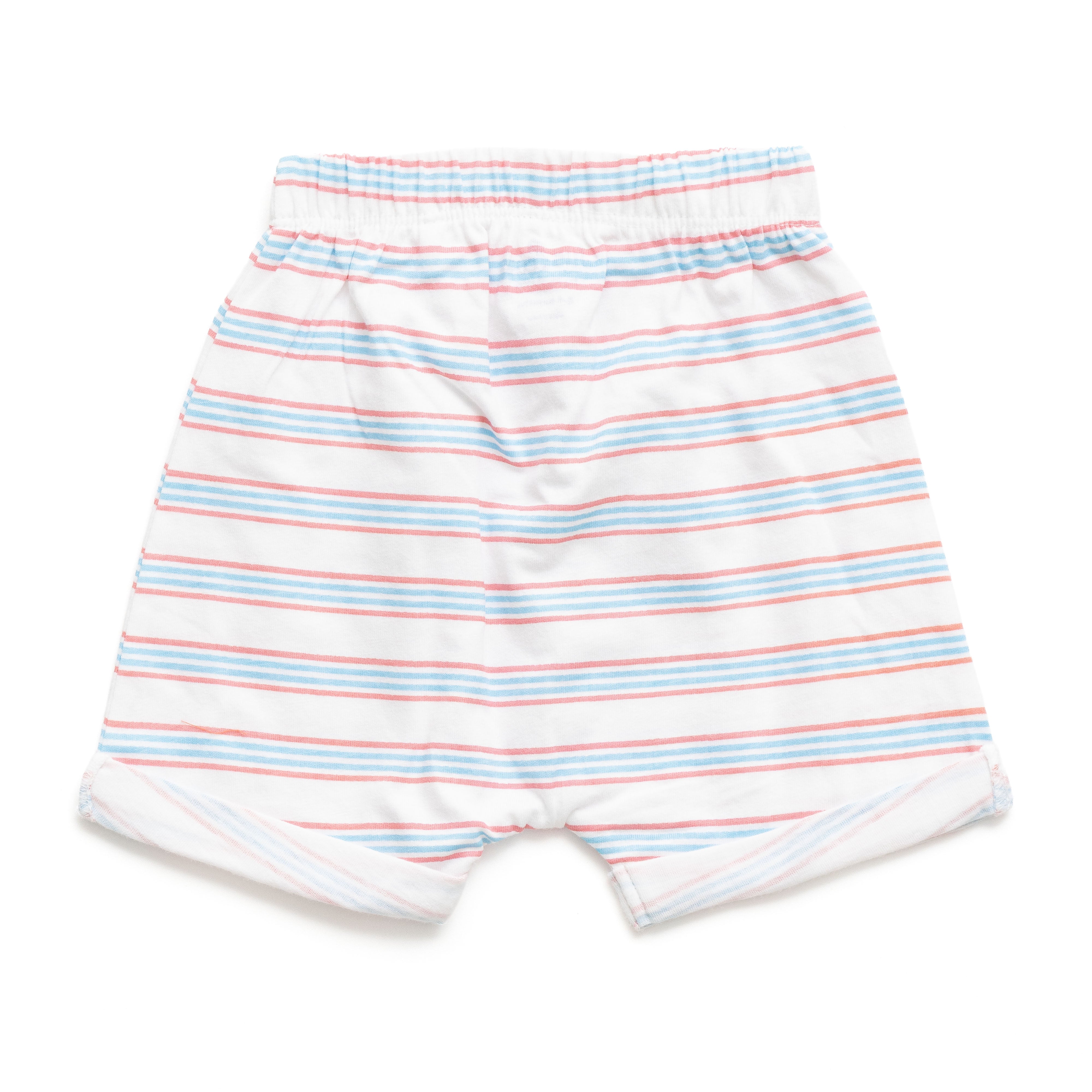 "Baby Girls' Cotton Boxer Shorts - Pack of 2 (Striped & Bunny Print)"