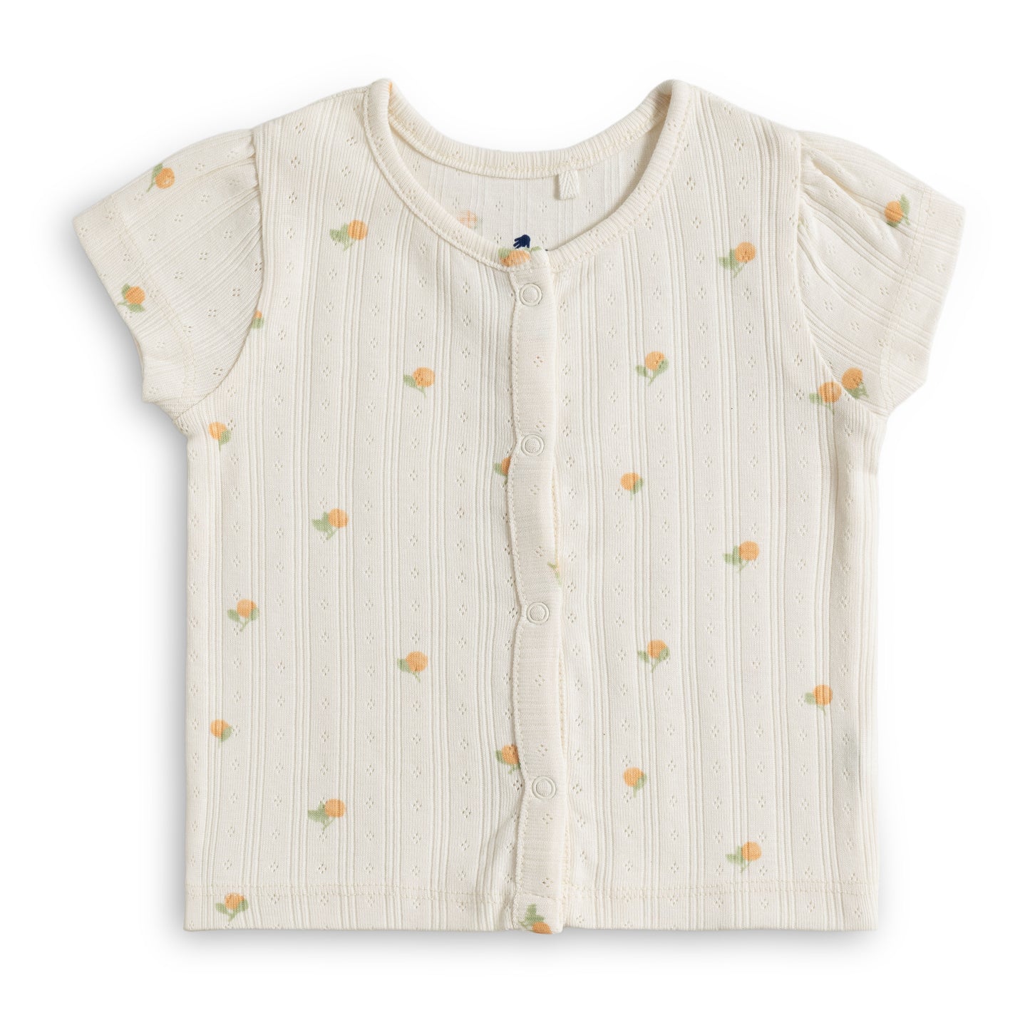 Baby Girls Soft Cotton Front Open Jhabla Combo – Pink & Cream Printed (Pack of 2)