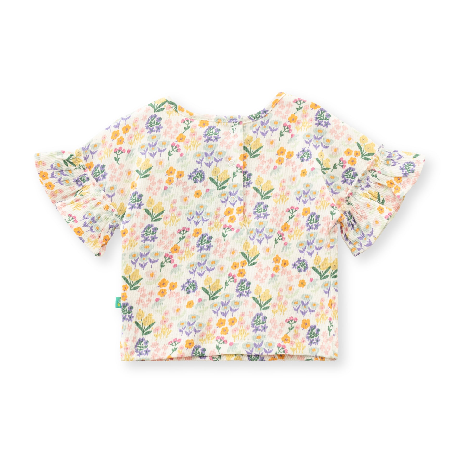 "Baby Girls' Lightweight Floral  Printed Top & Shorts Set – Soft Cotton Blend"