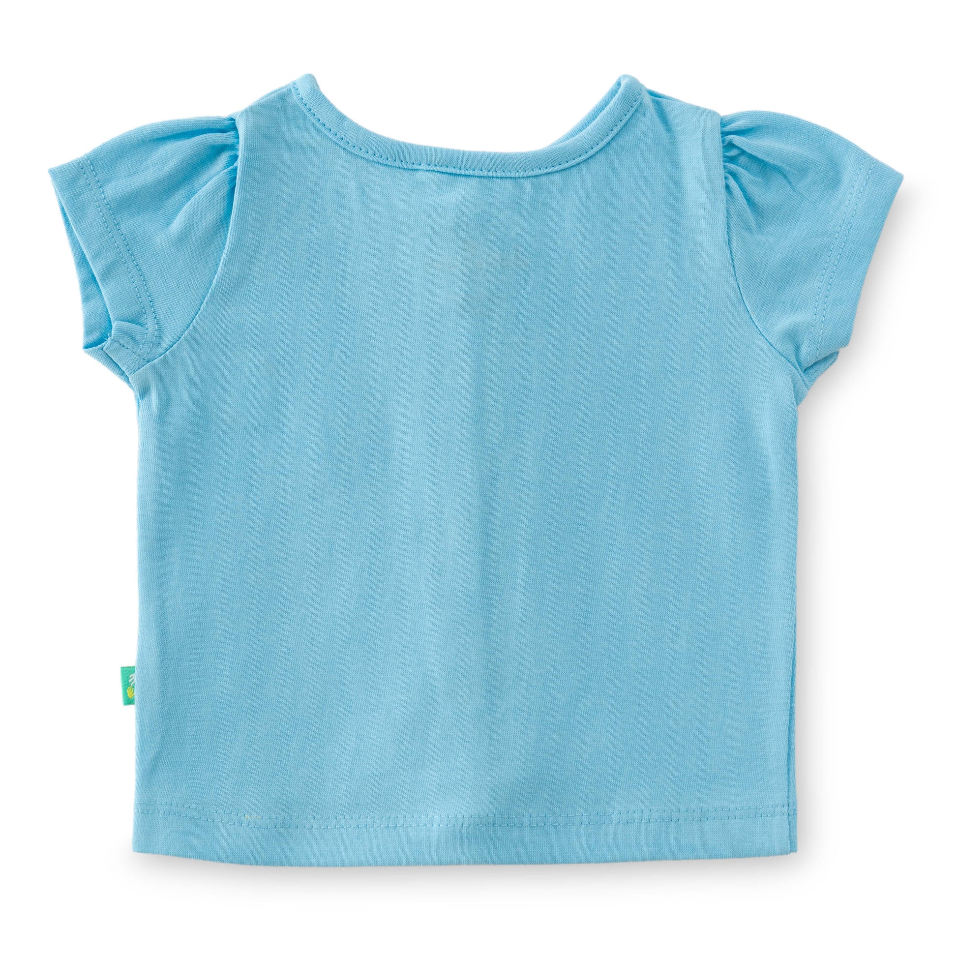 "Baby Girls' Blue Cotton Front-Open Jhabla – Pack of 2 (Bunny Embroidery & Floral Print)"