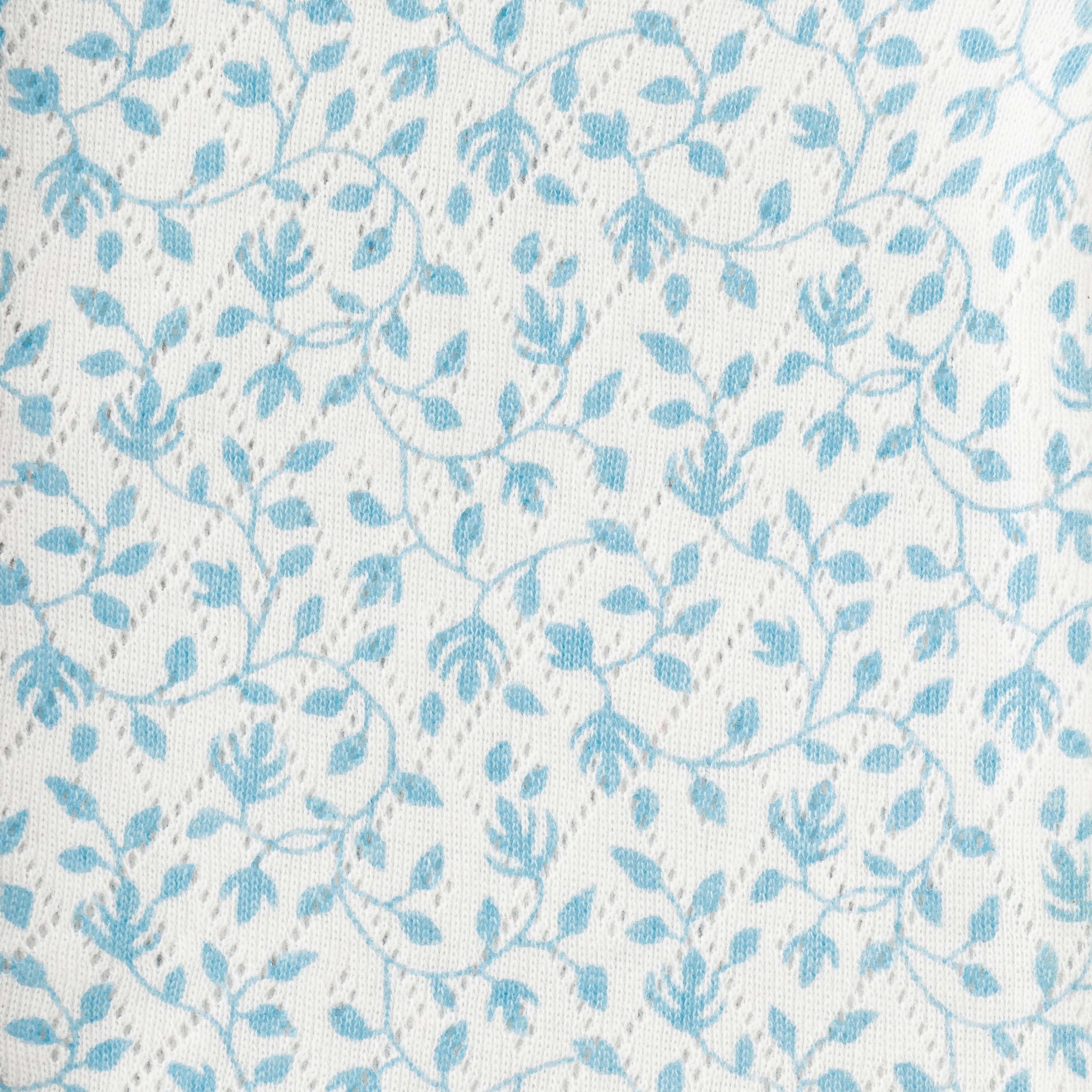 "Baby Girls' Blue Cotton Front-Open Jhabla – Pack of 2 (Bunny Embroidery & Floral Print)"