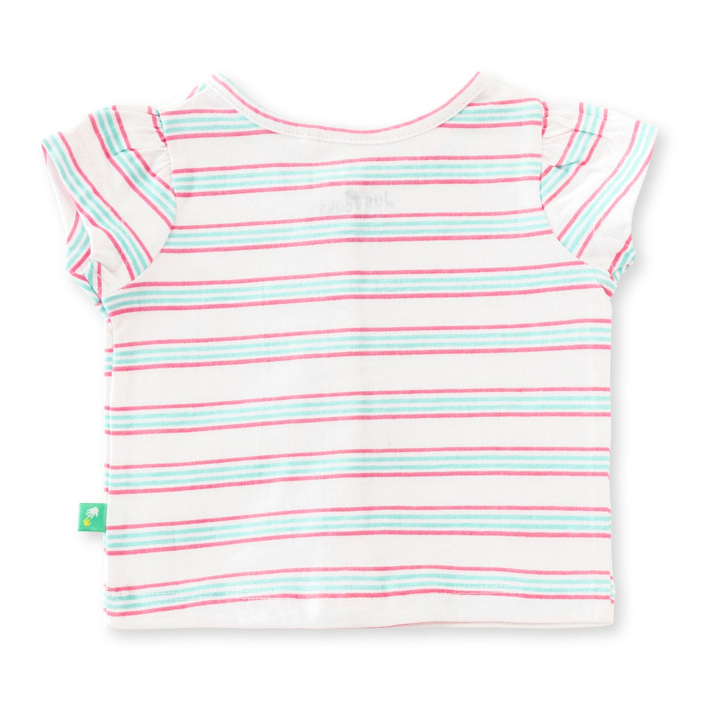 "Baby Girls' Pack of 2 Soft Cotton Front-Open Jhabla   – Bunny Print & Stripes
