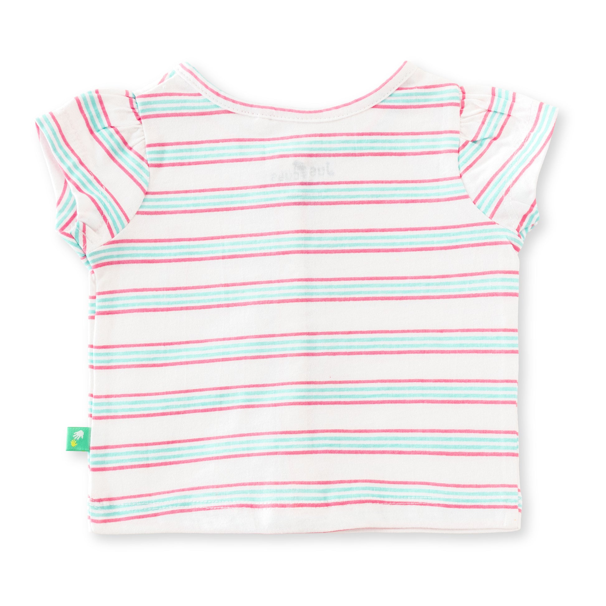 "Baby Girls' Pack of 2 Soft Cotton Front-Open Jhabla   – Bunny Print & Stripes