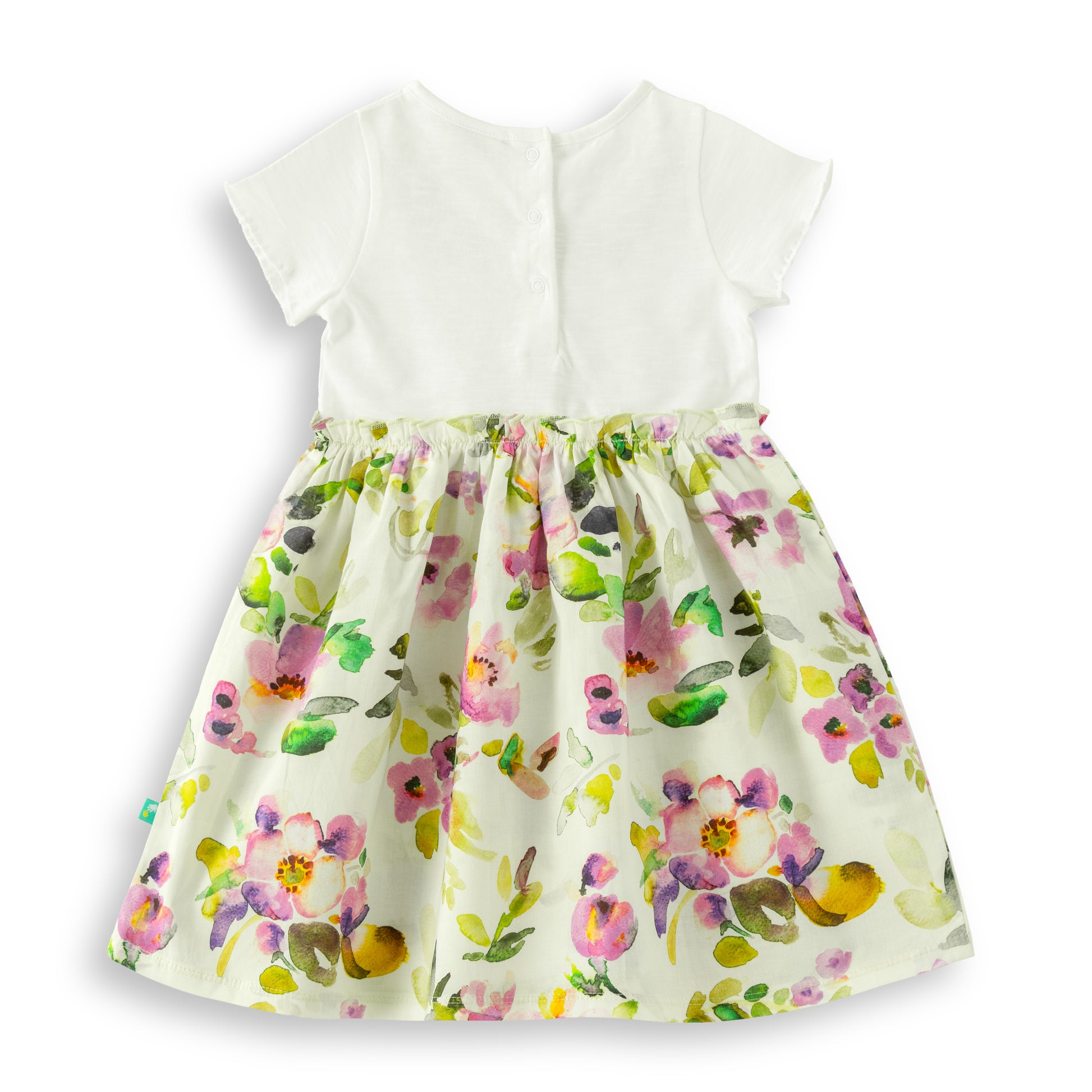 “Girls Cotton Frock with Embroidered Bodice & Floral Print Skirt – Pink & Multicolor” (Copy)