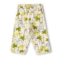 "Baby Girls Cotton Lounge Pants – Giraffe & Zebra Safari Print"