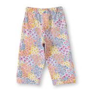 "Baby Girls Cotton Printed Pajama – Multicolor Floral Allover Print"