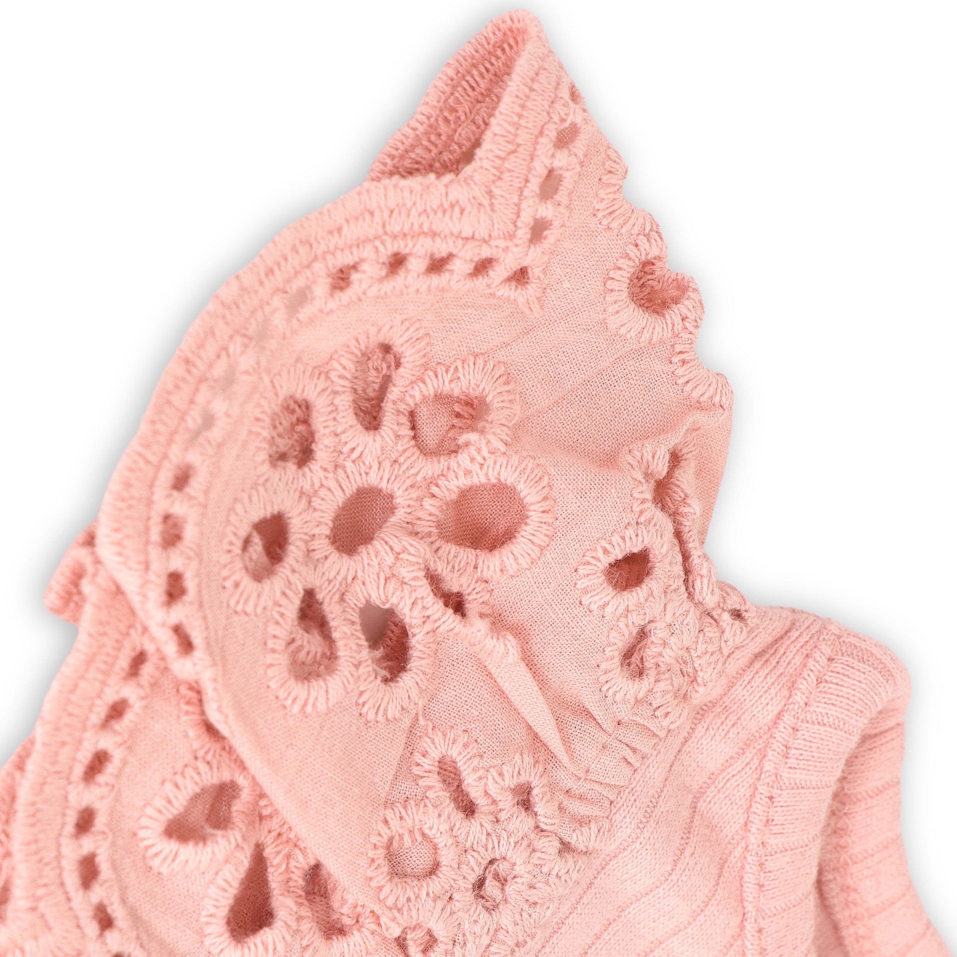 "Baby Girls Ribbed Cotton Lace Frill Top with Pant Set – Sweet Princess Print"