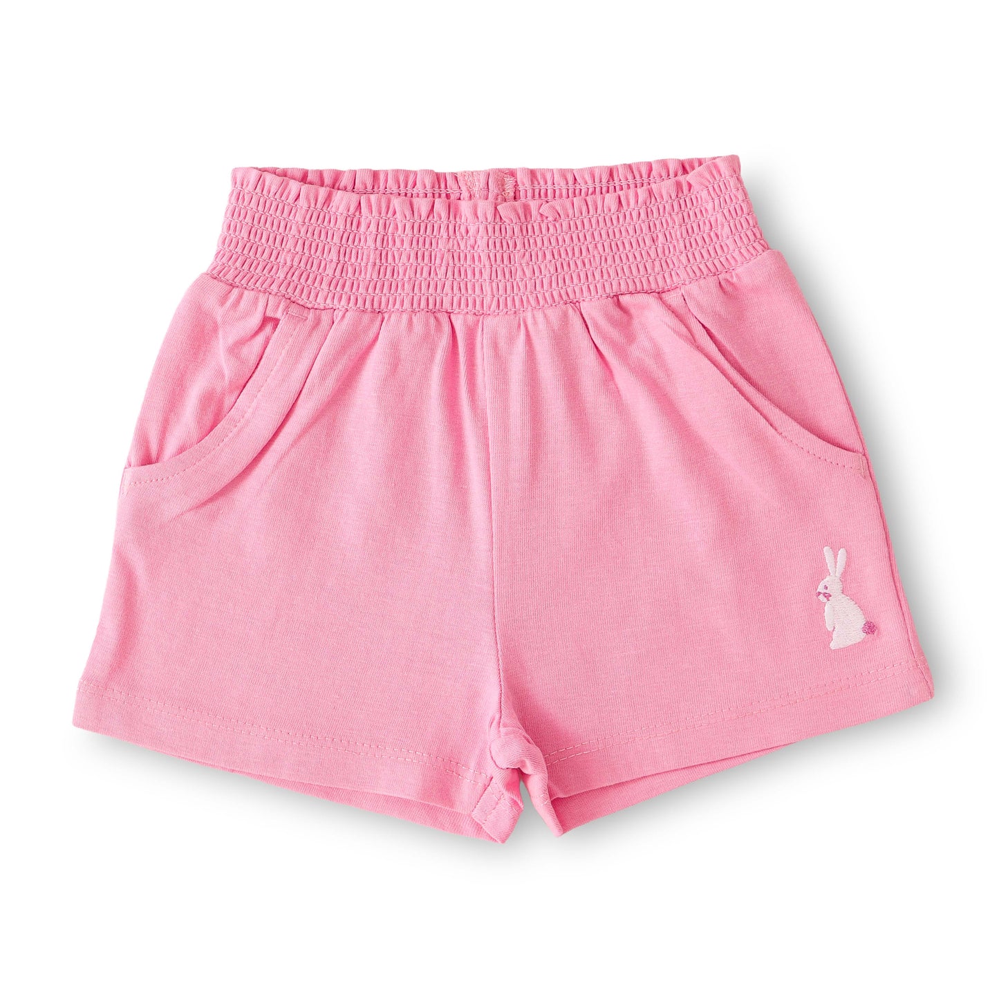 "Baby Girls Cotton Cute Bunny Face Top & Shorts Set – Comfortable Cotton Wear"