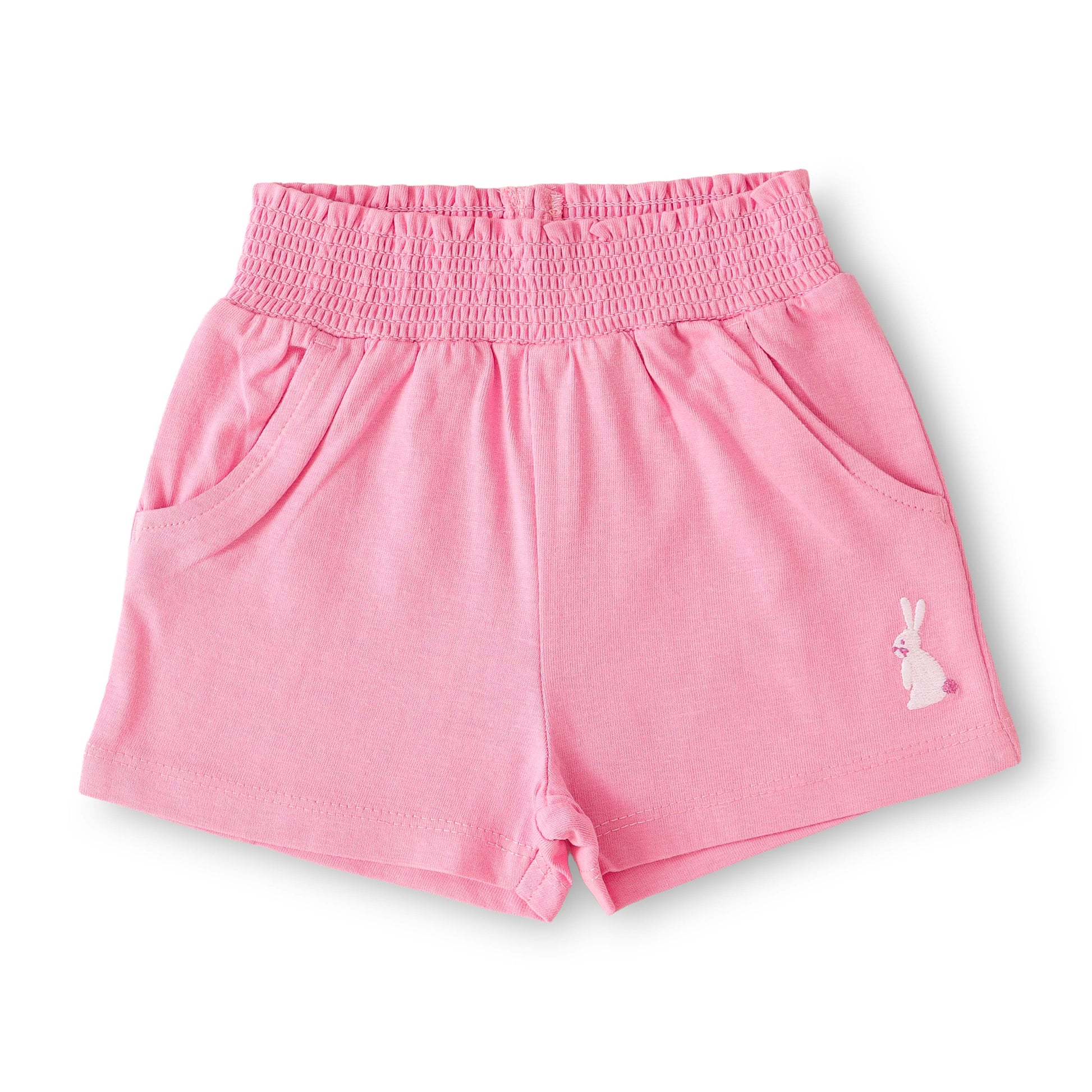 "Baby Girls Cotton Cute Bunny Face Top & Shorts Set – Comfortable Cotton Wear"