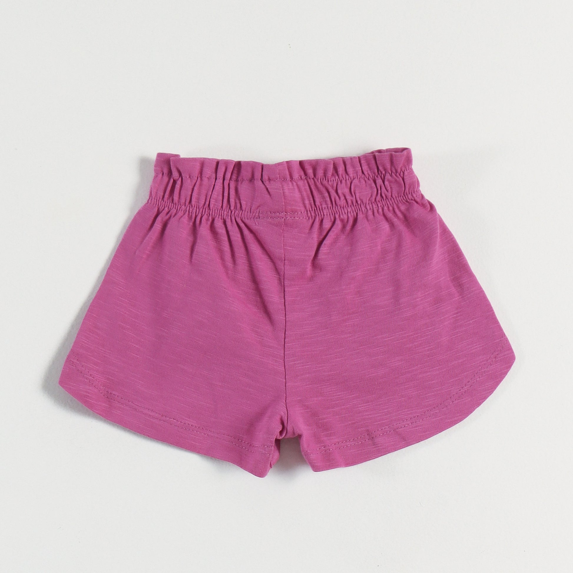 "Baby Girls Pink “WOW” Print T-shirt & Shorts Co-Ord Set with Tassel Embellishment"