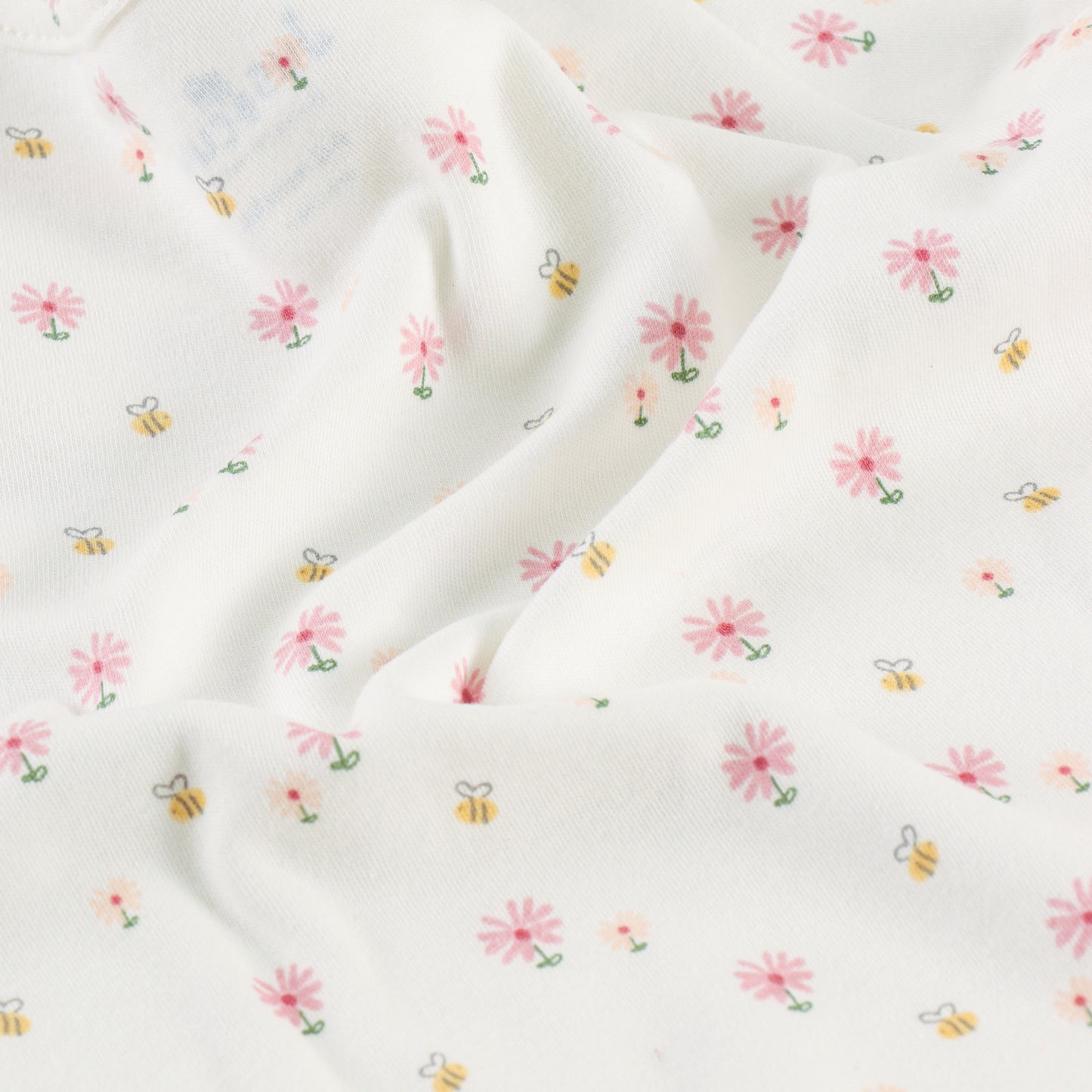 "Baby Girls Combo of 2 Cotton Tees with All-Over Floral Prints – Soft, Breathable & Stretchable"
