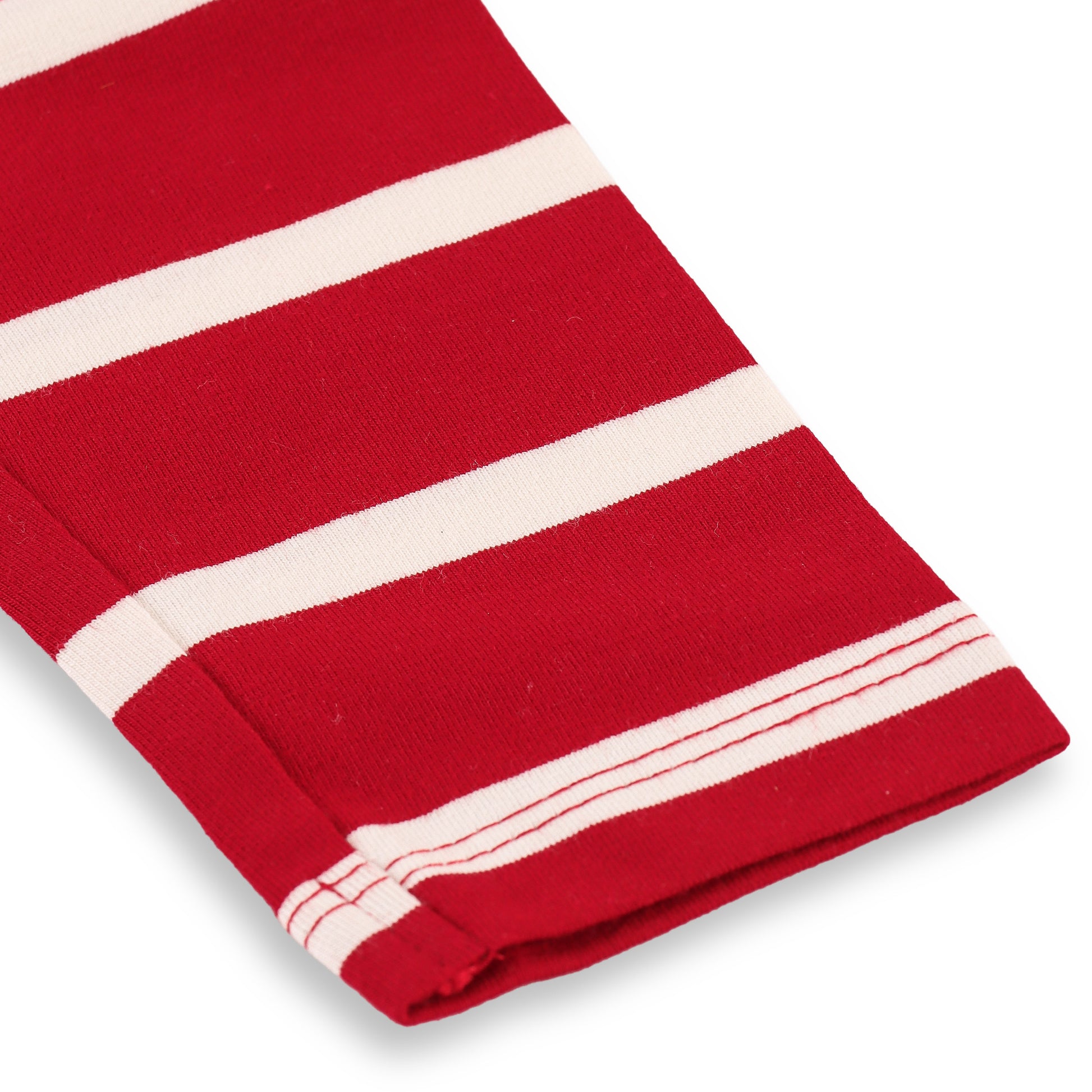 "Baby Girls' Red Striped Leggings with Tulle Skirt Overlay"