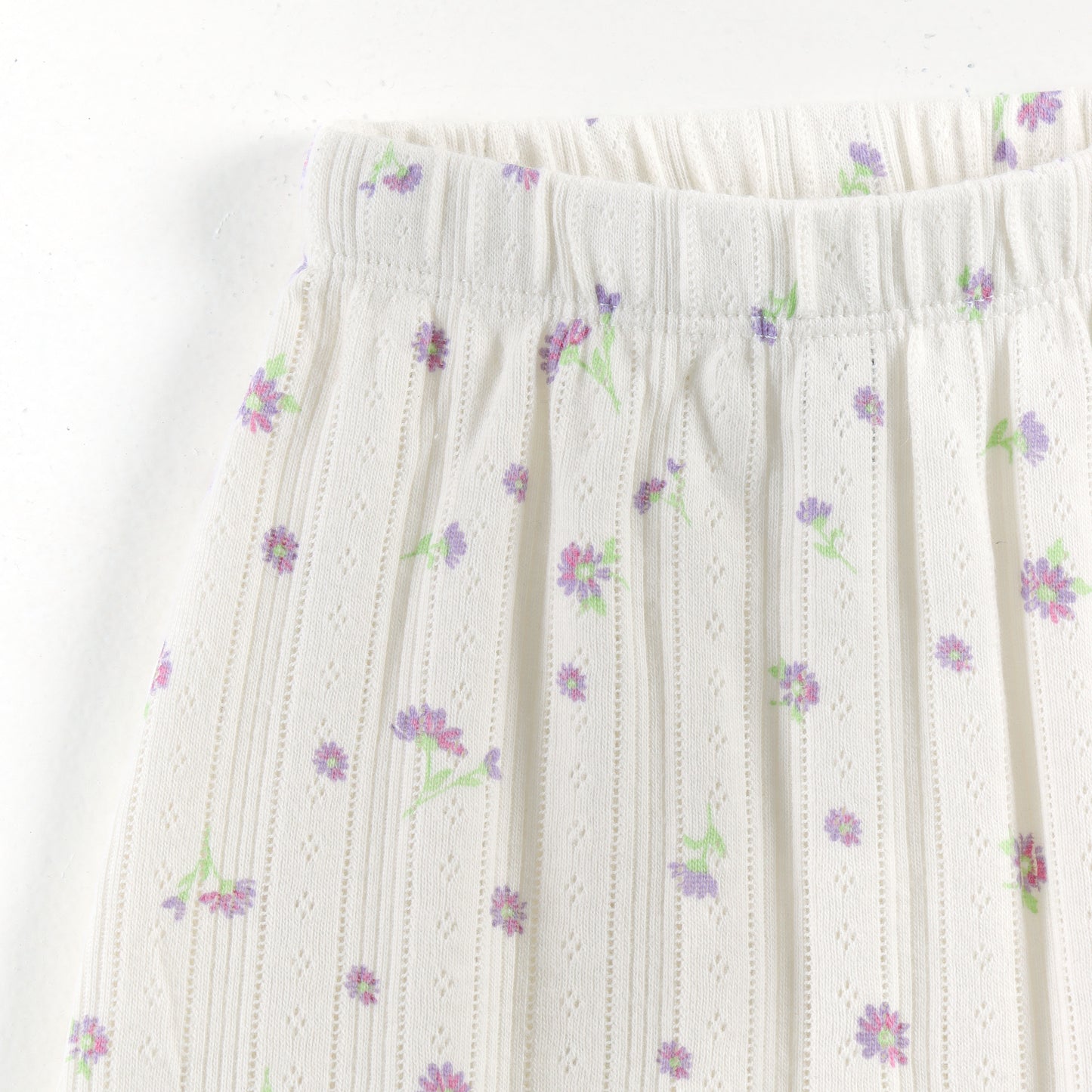 "Baby Girls Soft Jacquard Cotton Shorts – 2-Pack | Lilac & Daisy Print"