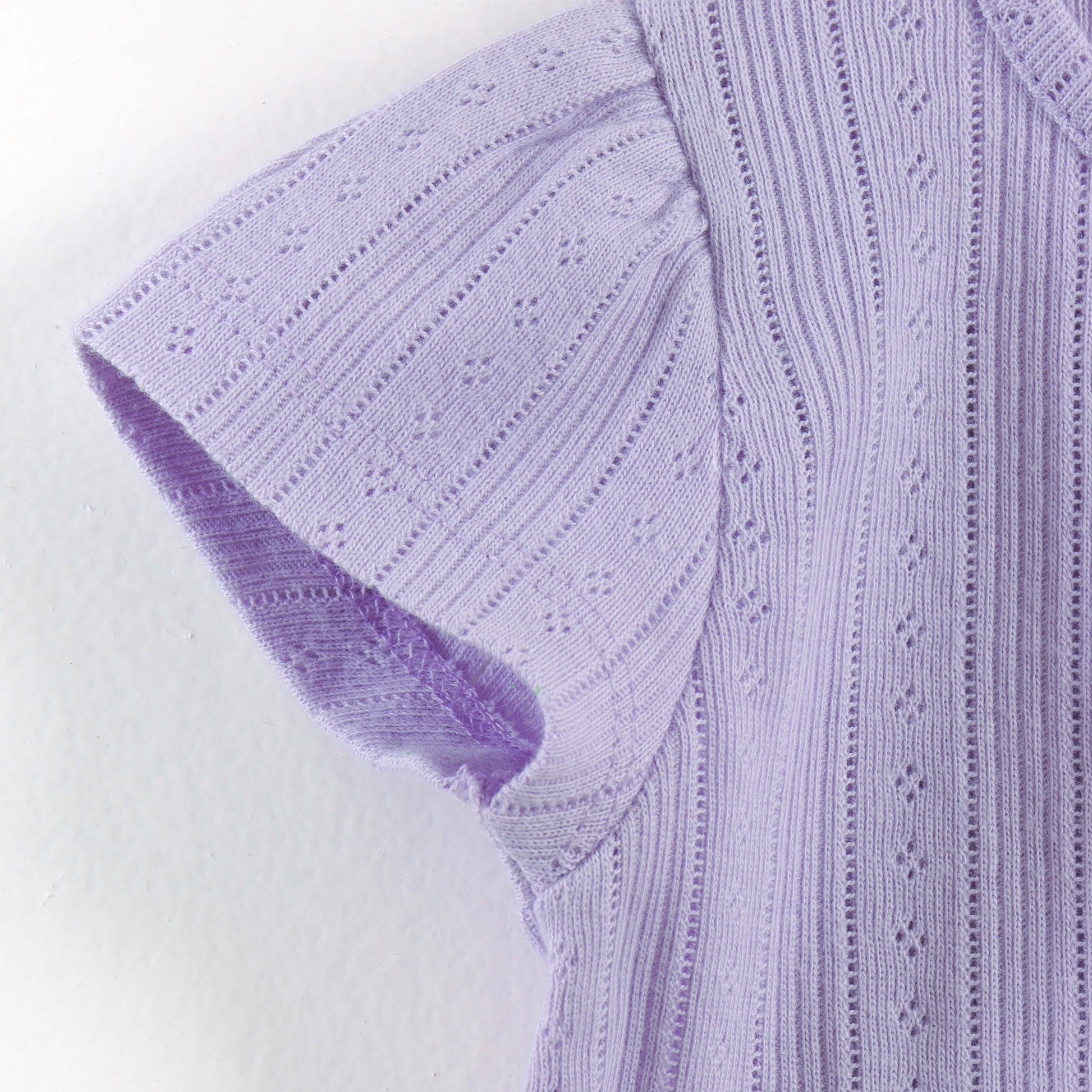 "Baby Girls Soft Jacquard Cotton Jhabla – 2-Pack | Solid Lilac & Daisy Print"