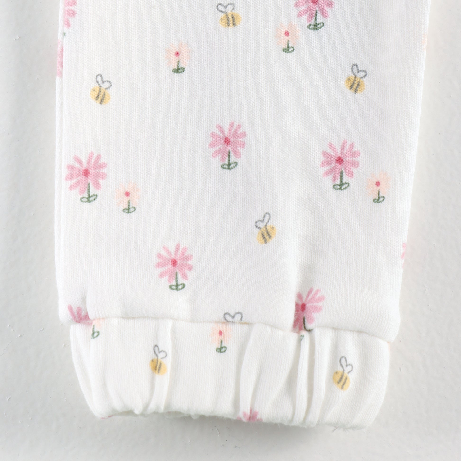 "Baby Girls Soft Cotton Track Pants – 2-Pack | All-Over Floral Prints"