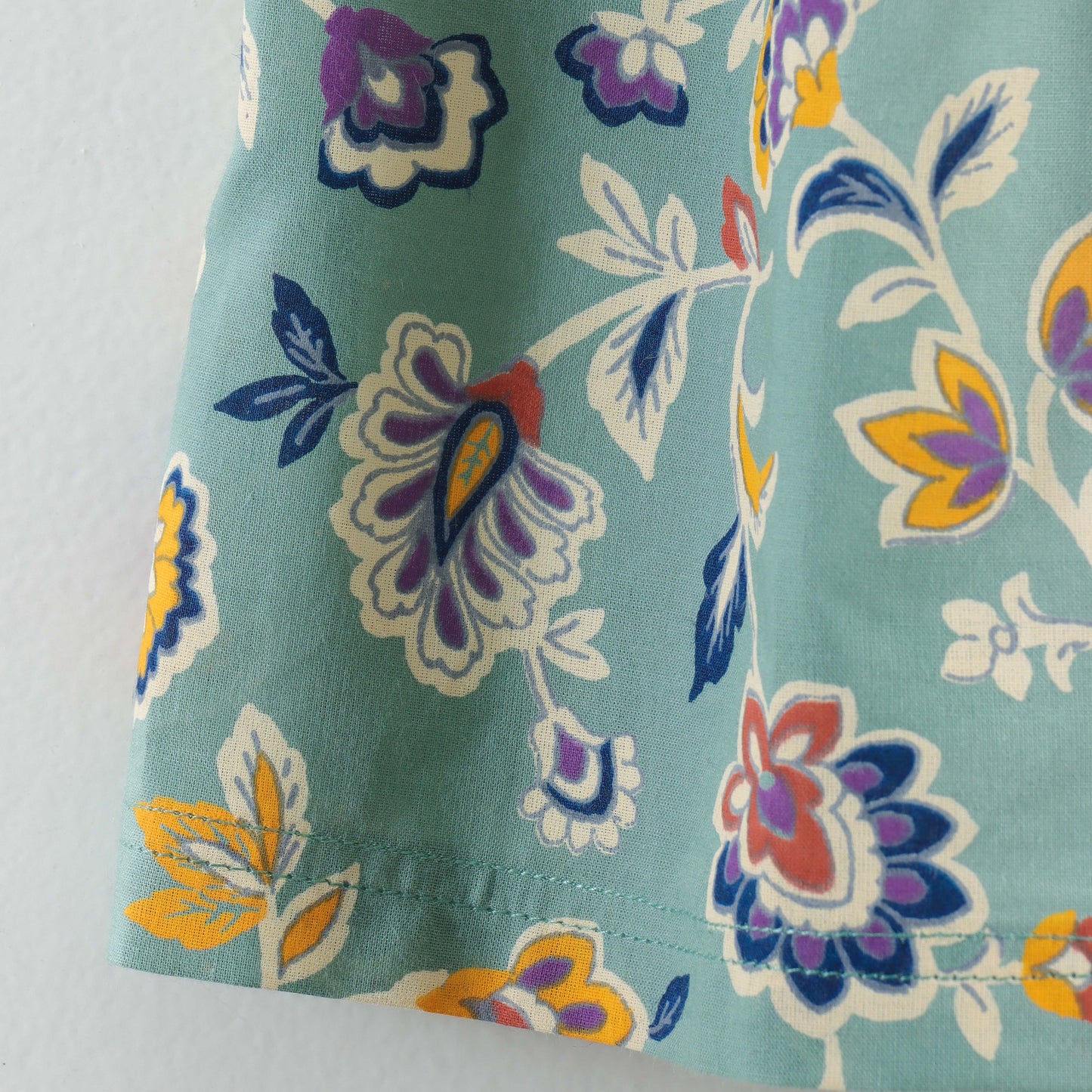 "Girls Premium Cotton Dress | All-Over Floral Print | Collared Fit & Flare Style"