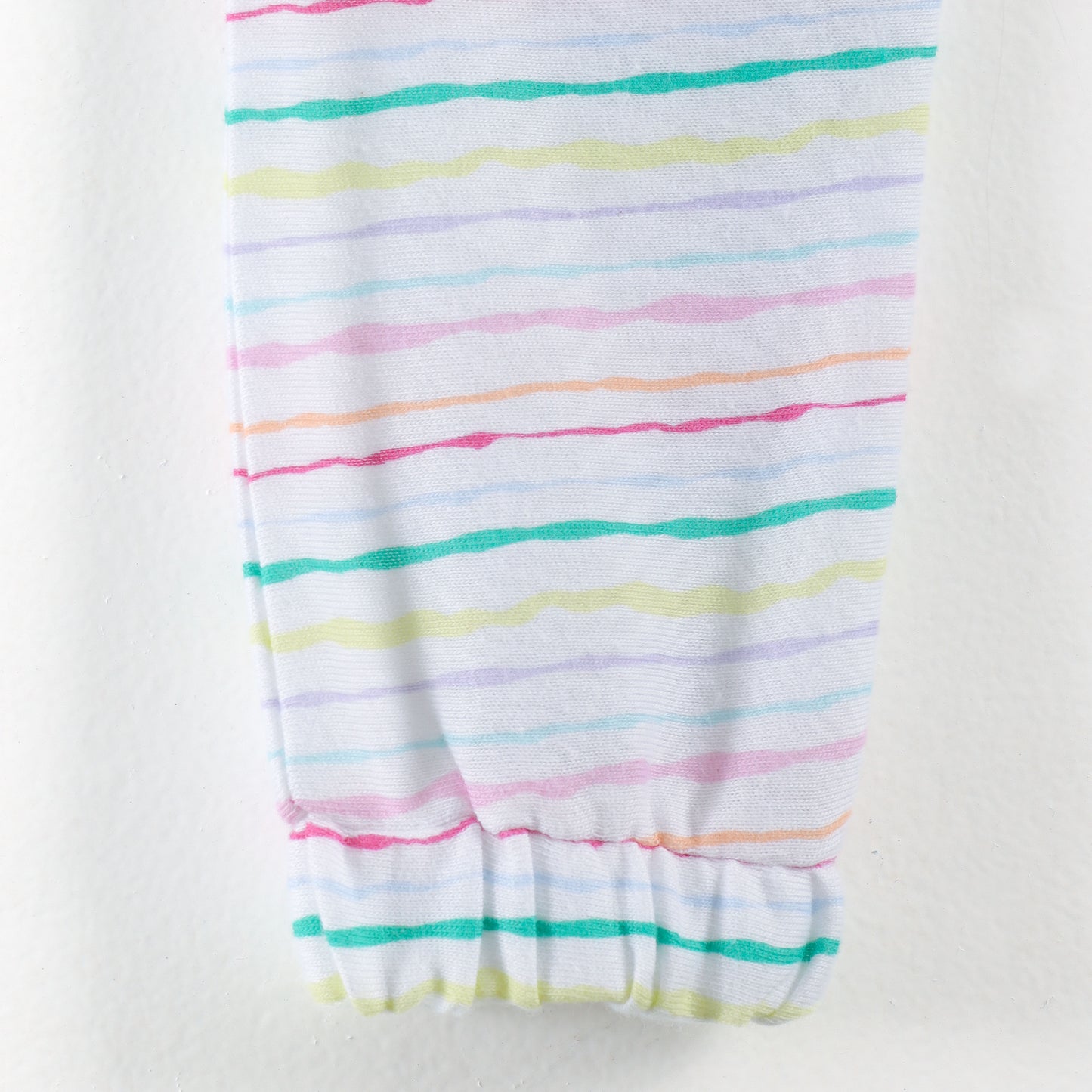 "Baby Girls Soft Cotton Joggers – 2-Pack | Checked & Multicolor Stripe Prints"