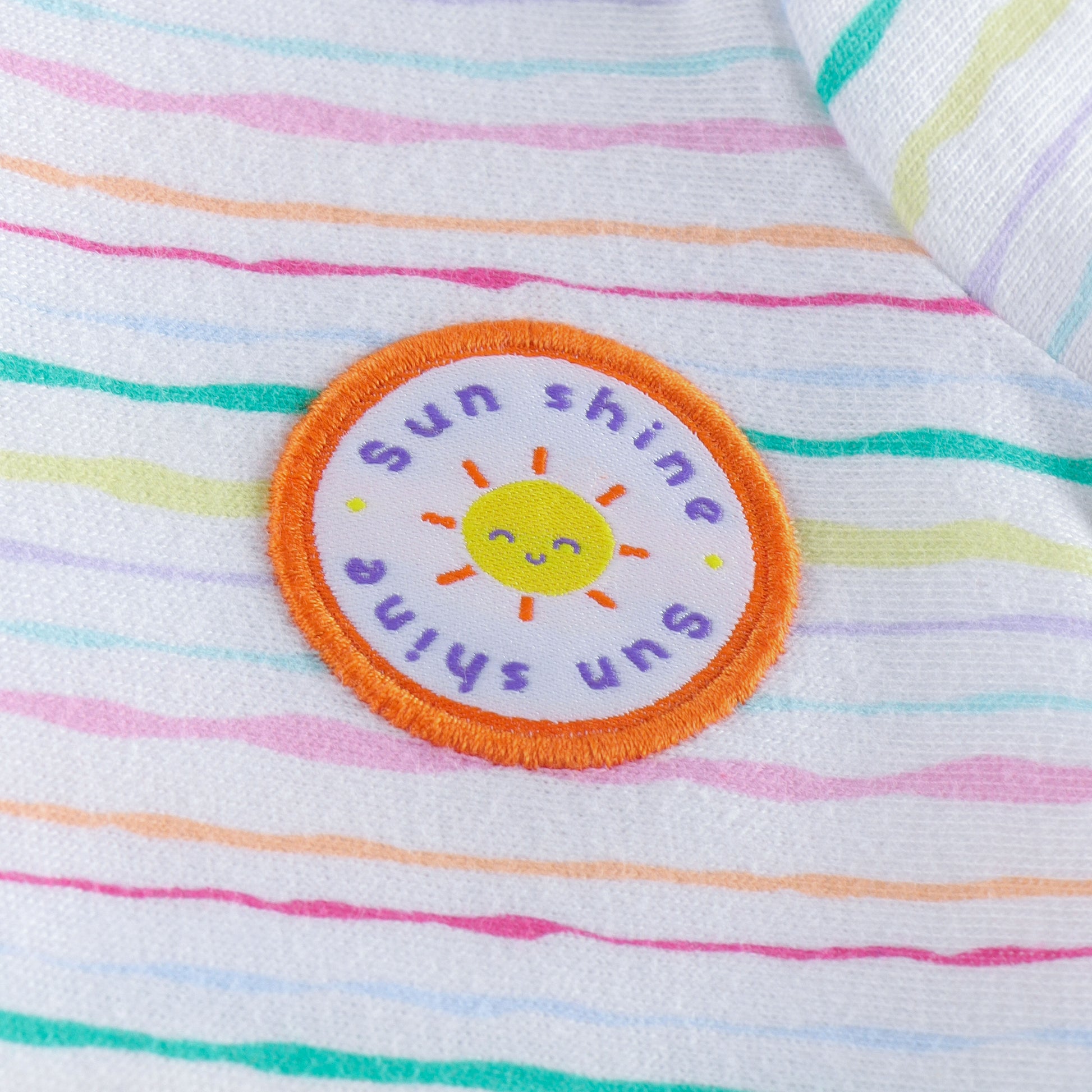 "Baby Girls Soft Cotton Tee Set – 2-Pack | Pink Check Rainbow & Multicolor Stripes"