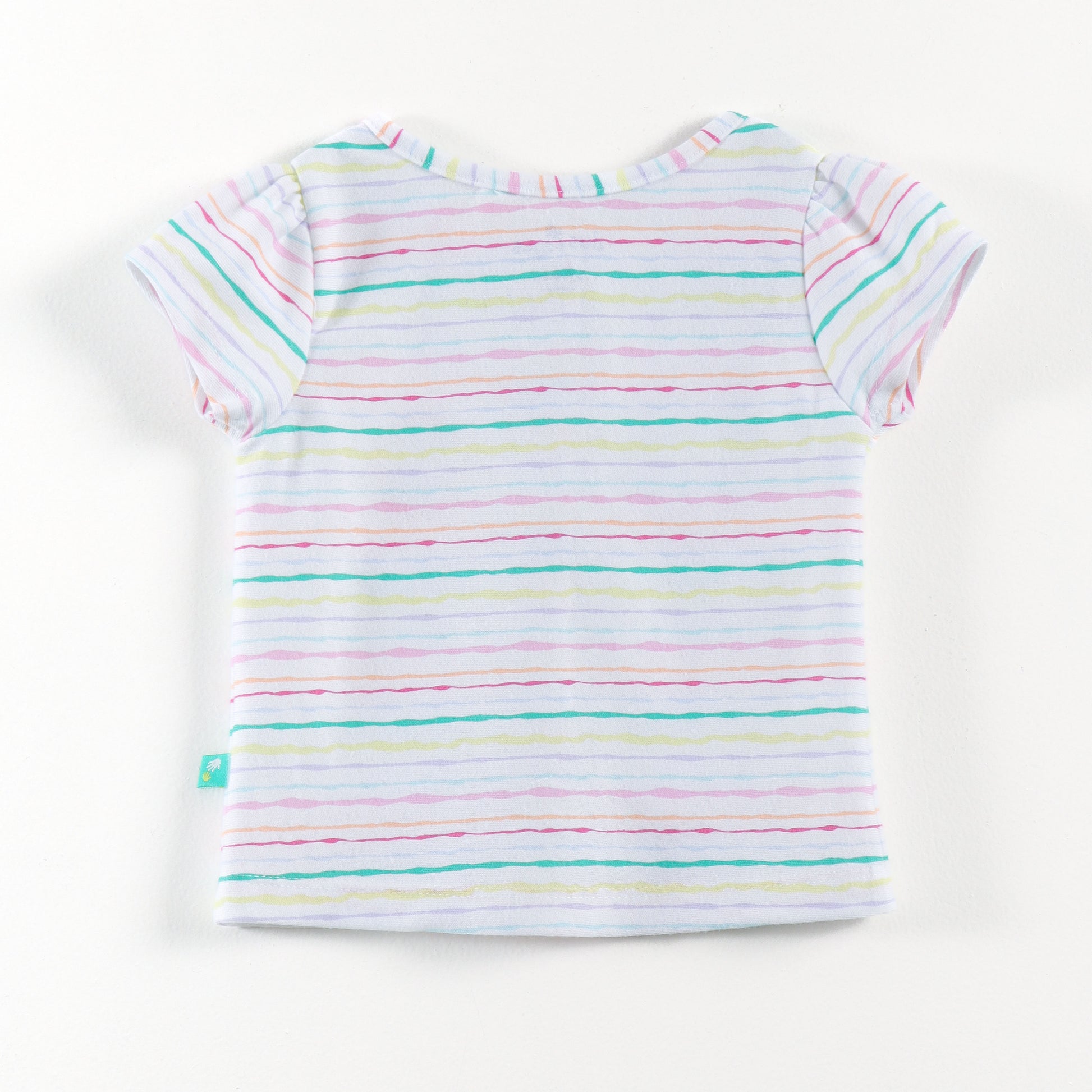 "Baby Girls Soft Cotton Front-Open Jhabla Set – 2-Pack | Stripes & Rainbow Check Design"
