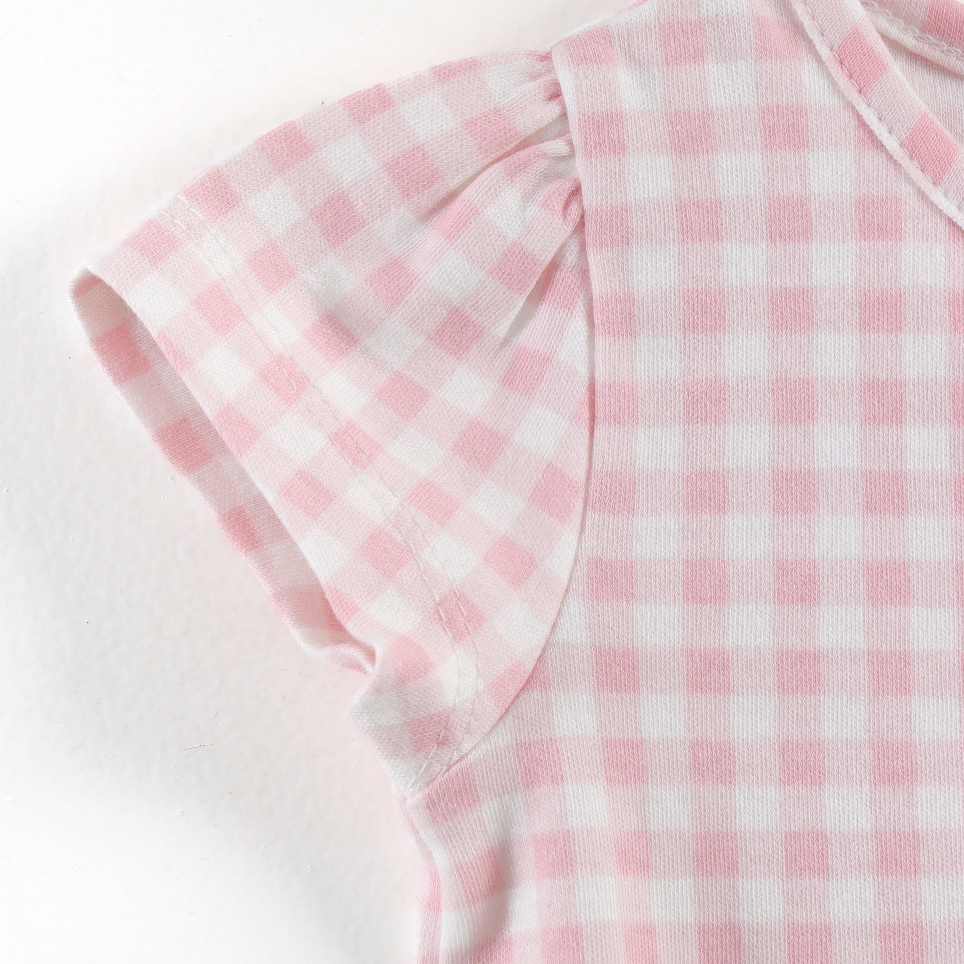 "Baby Girls Soft Cotton Front-Open Jhabla Set – 2-Pack | Stripes & Rainbow Check Design"