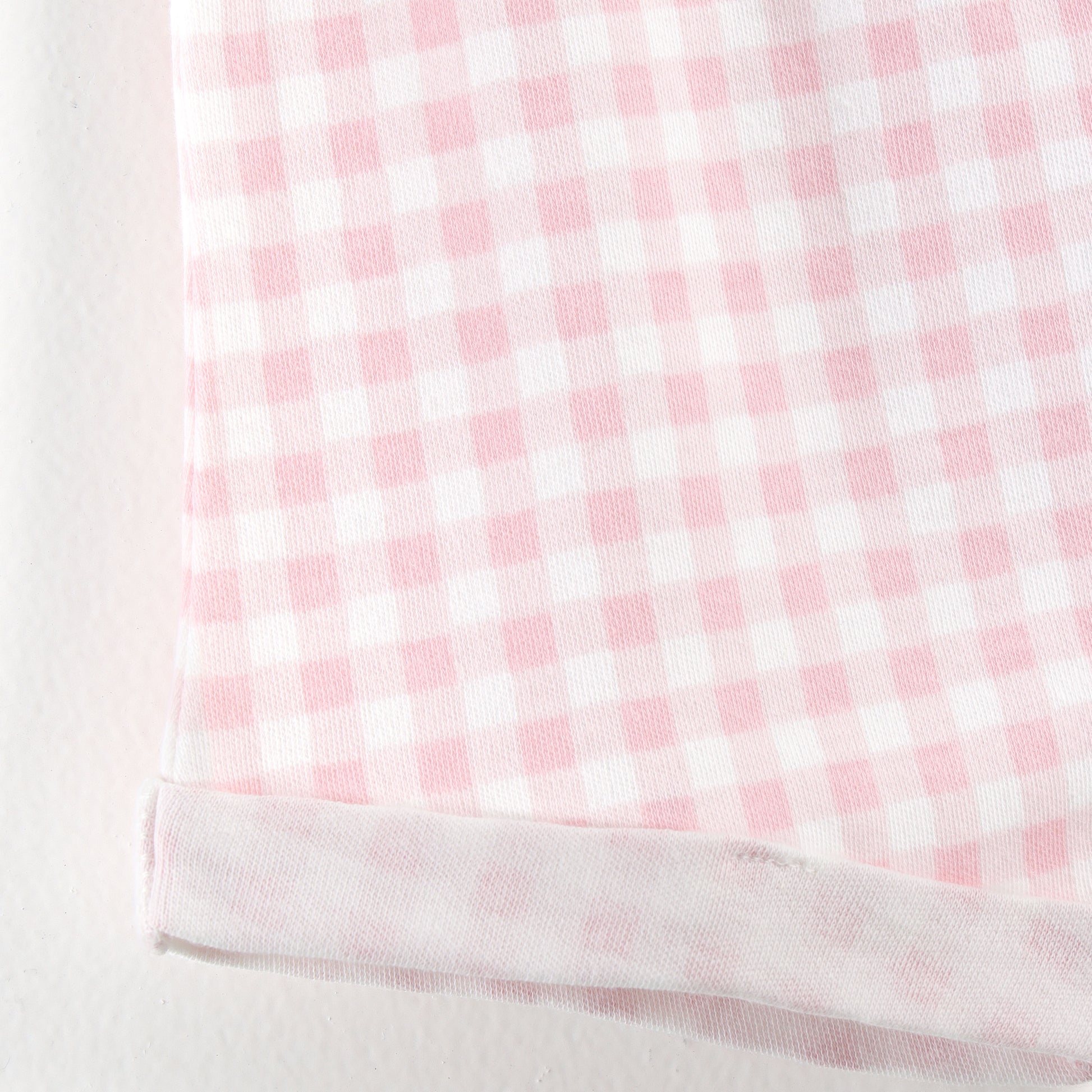 "Baby Girls Soft Cotton Shorts – 2-Pack | Check Print & Multicolor Stripe Pattern"