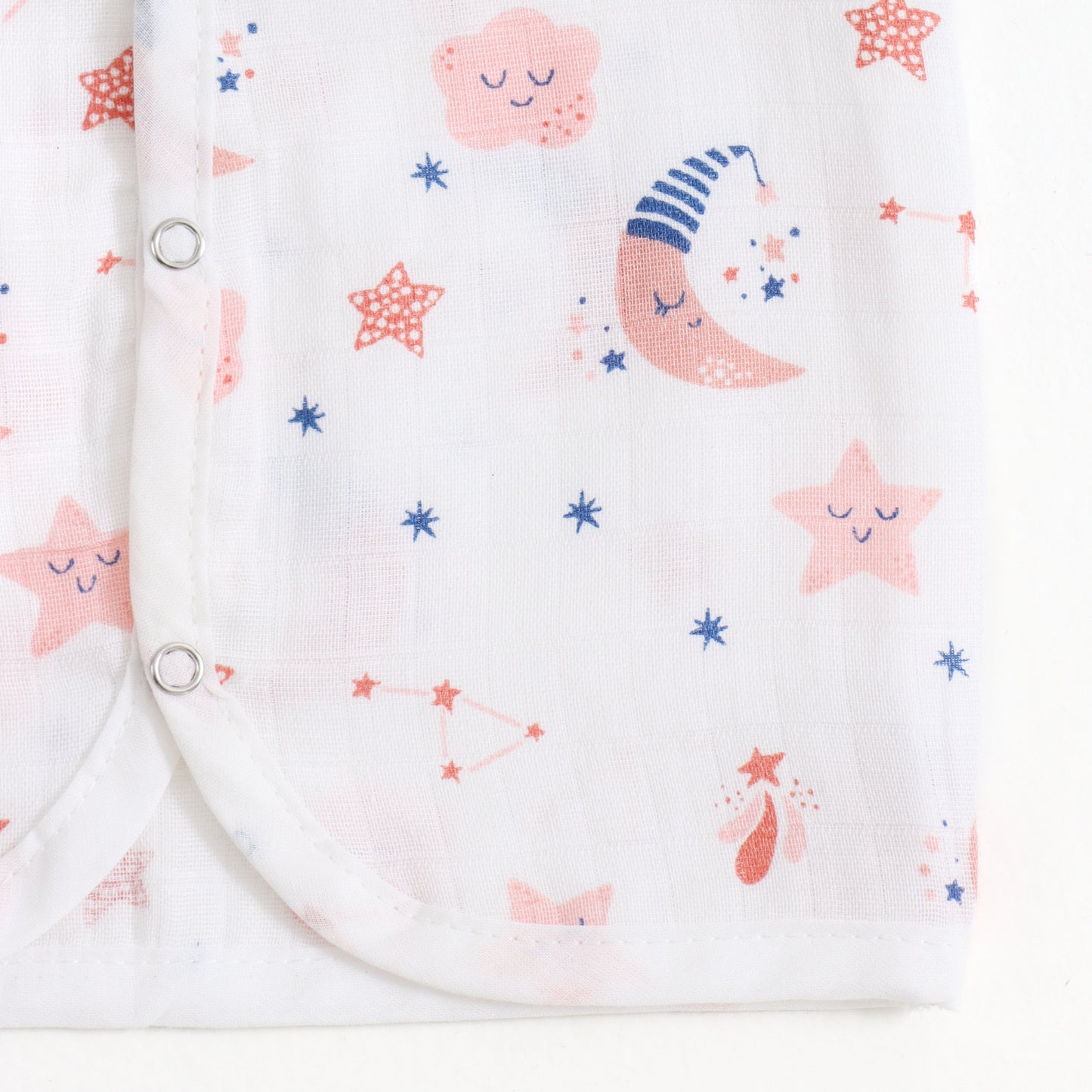 Baby Unisex Muslin Sleeveless Front Open Jabla Pack of 3