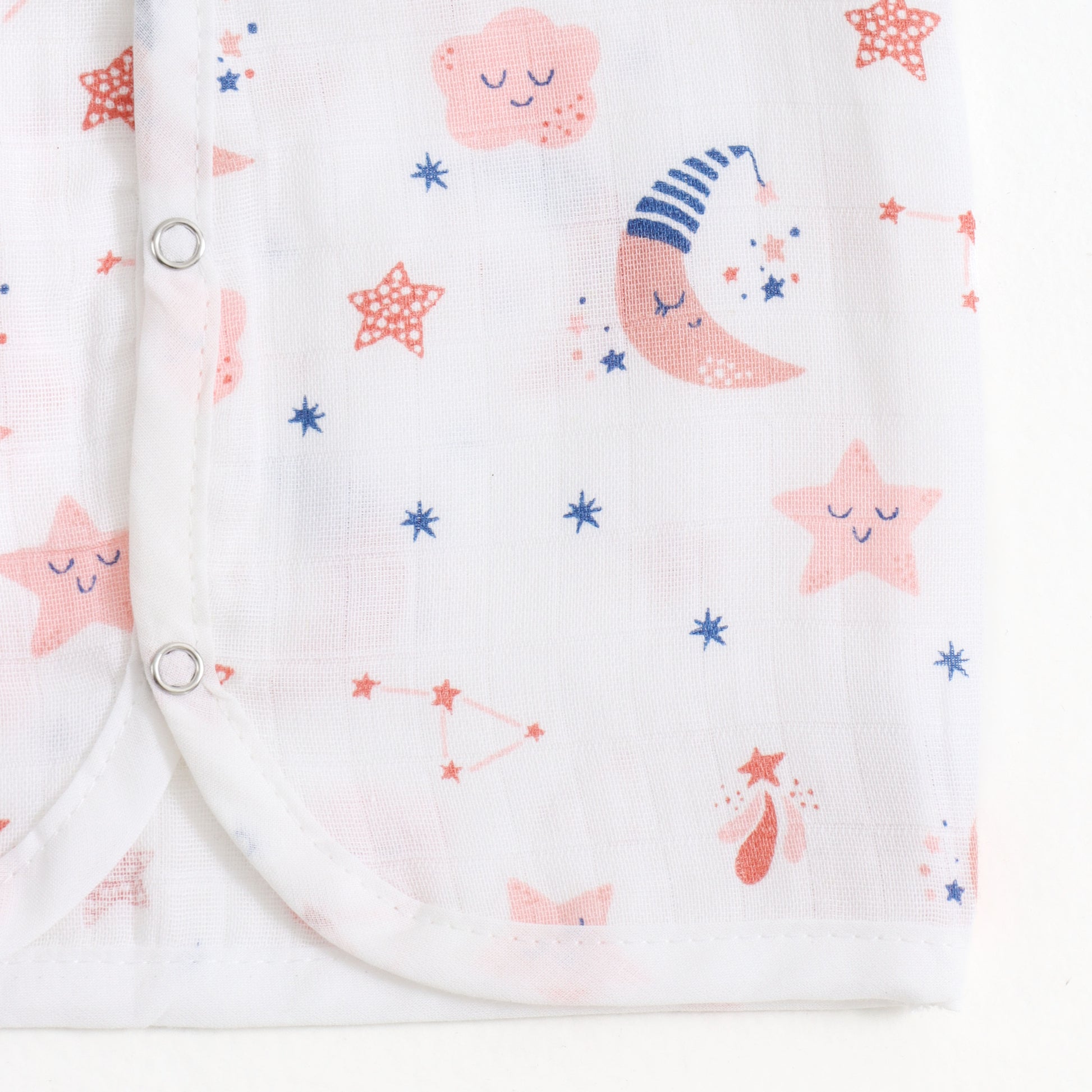 Baby Unisex Muslin Sleeveless Front Open Jabla Pack of 3