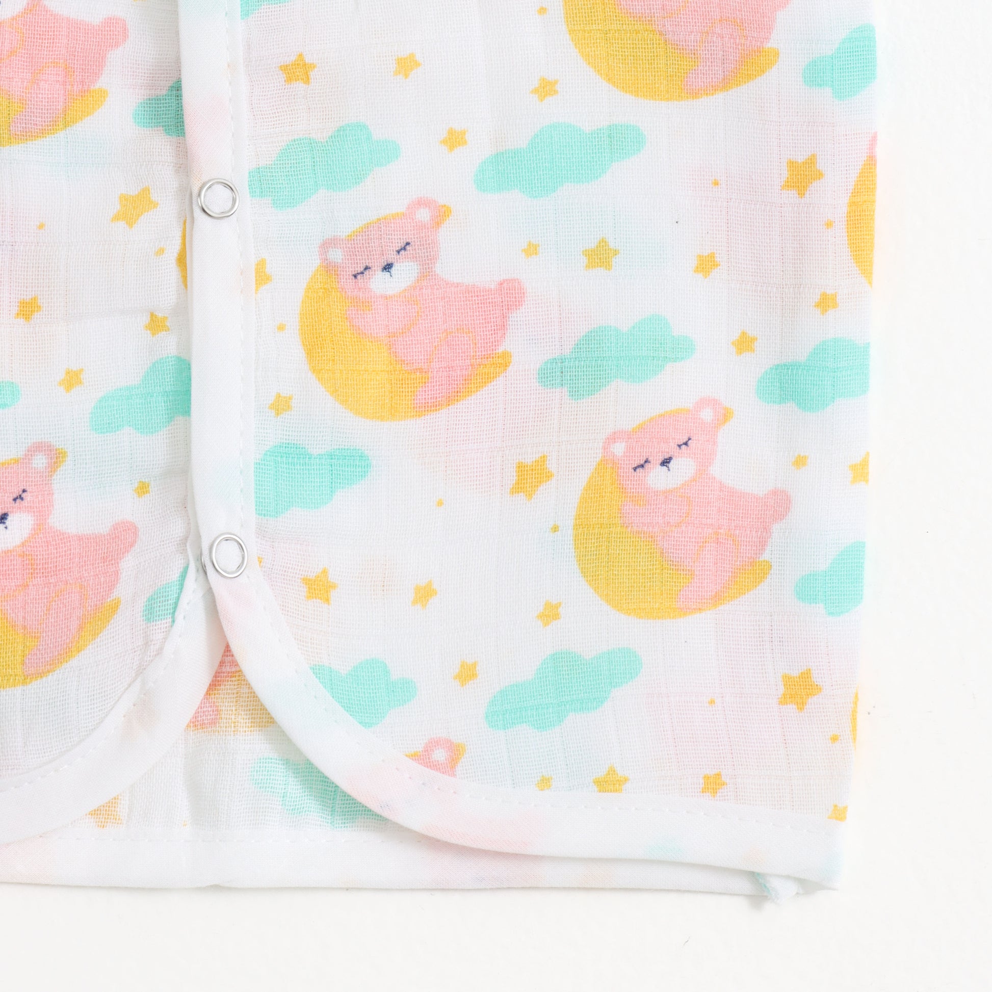 Baby Unisex Muslin Sleeveless Front Open Jabla Pack of 3
