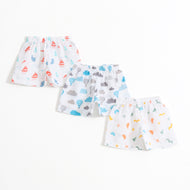 Baby Unisex Cotton Printed Bloomers Pack of 3