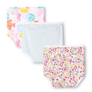 "Baby Cotton Adjustable Nappies – Floral, Stripes & Sea Print (Pack of 3)"