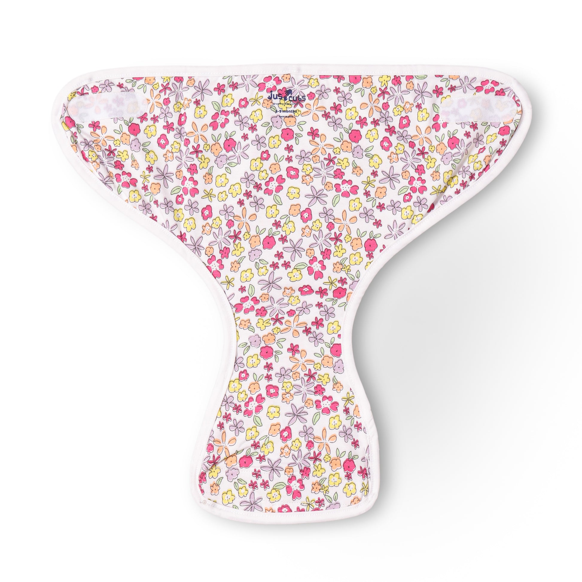 "Baby Cotton Adjustable Nappies – Floral, Stripes & Sea Print (Pack of 3)"